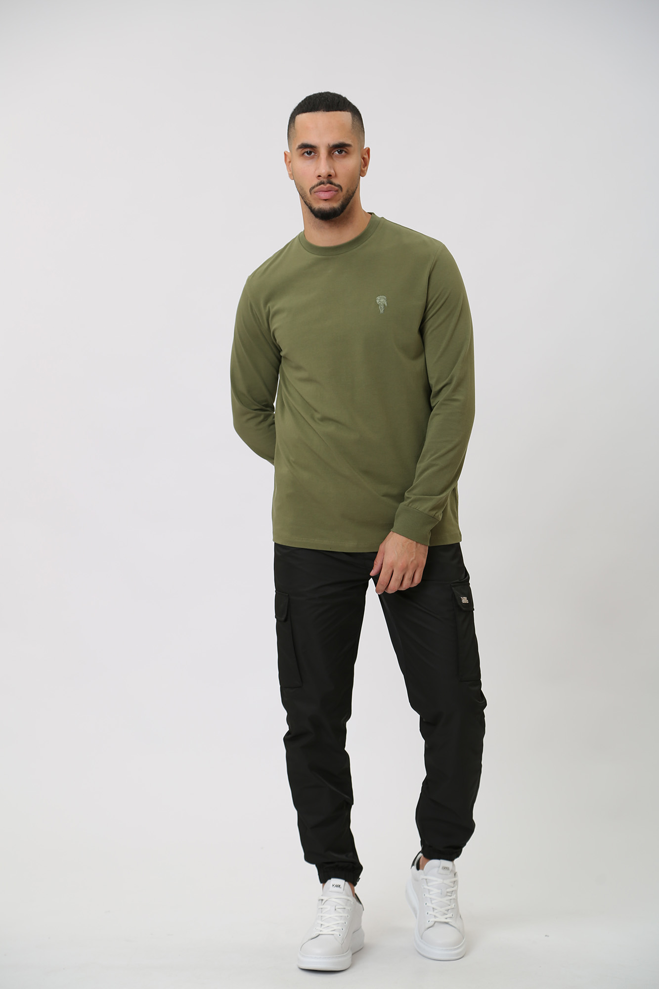 534221_755028 Лонгслив Karl Lagerfeld Зеленый