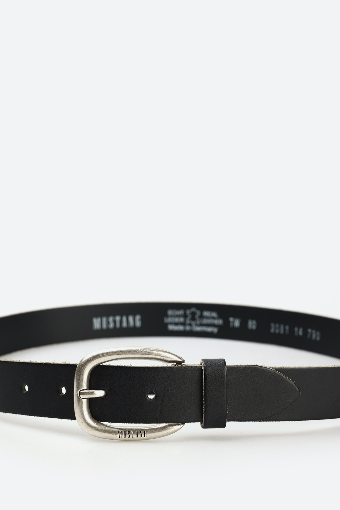 MW3081L14 Ремень Mustang Черный