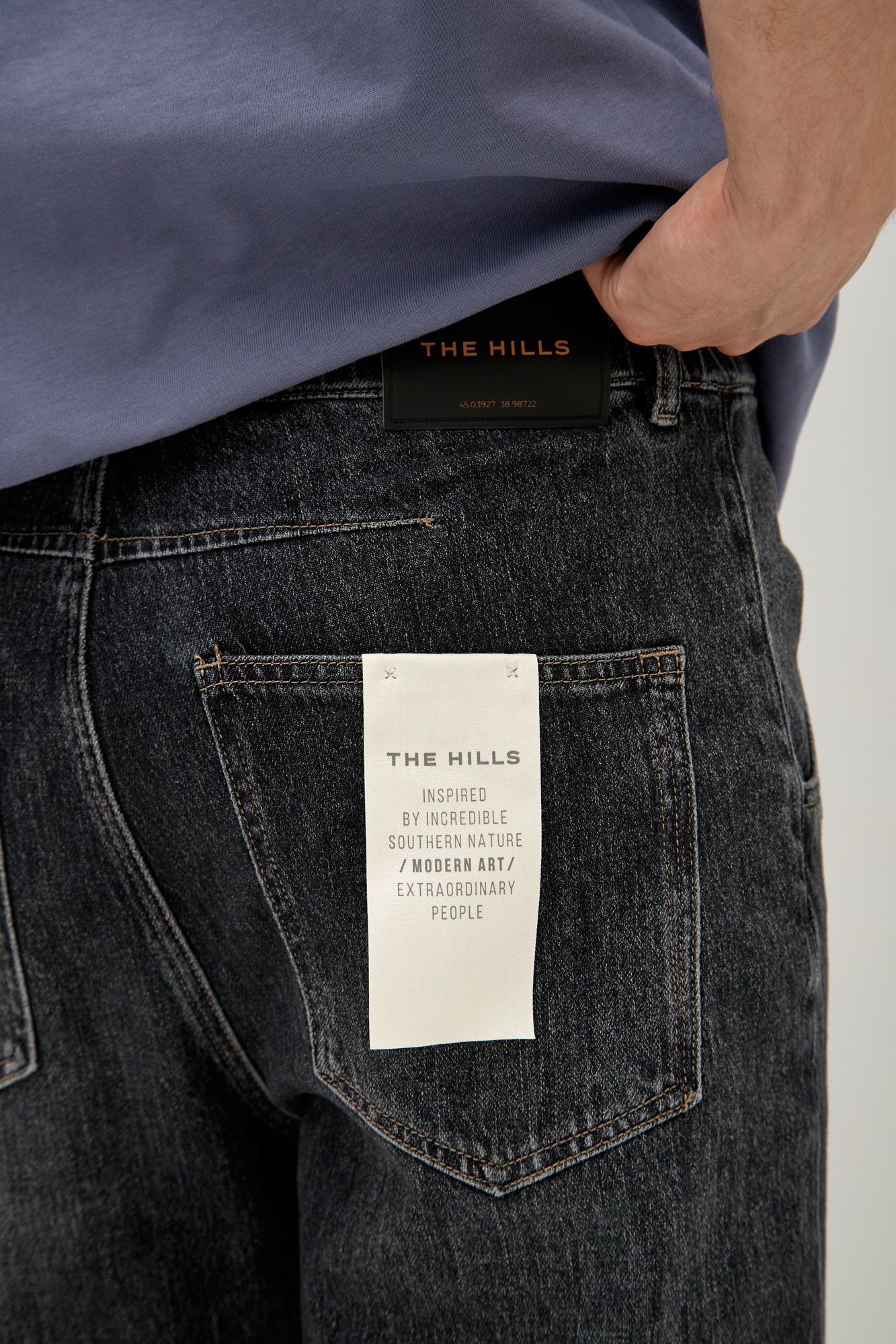 M-241-QW-56-96006 Брюки джинсовые The Hills Черный