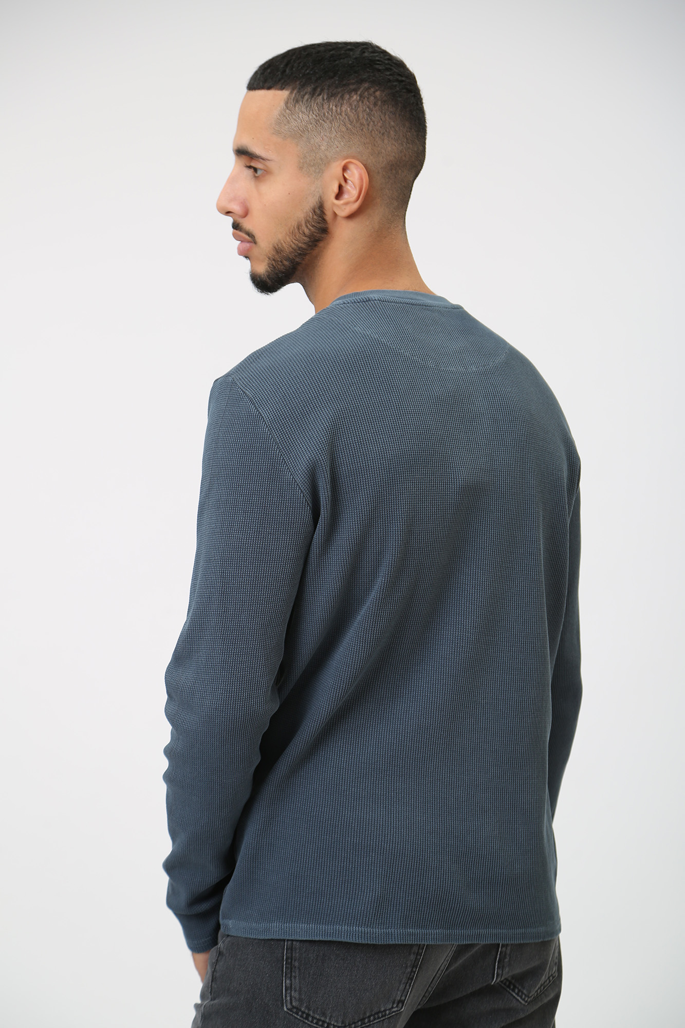 1014110 Поло с длинным рукавом Mustang Синий