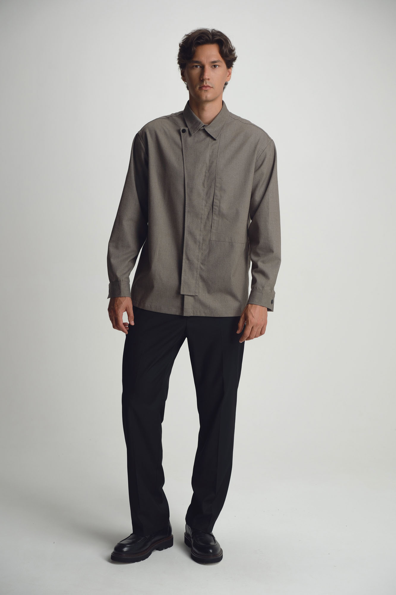 M-252-TH-56-2203 Рубашка с длинным рукавом The Hills Серый