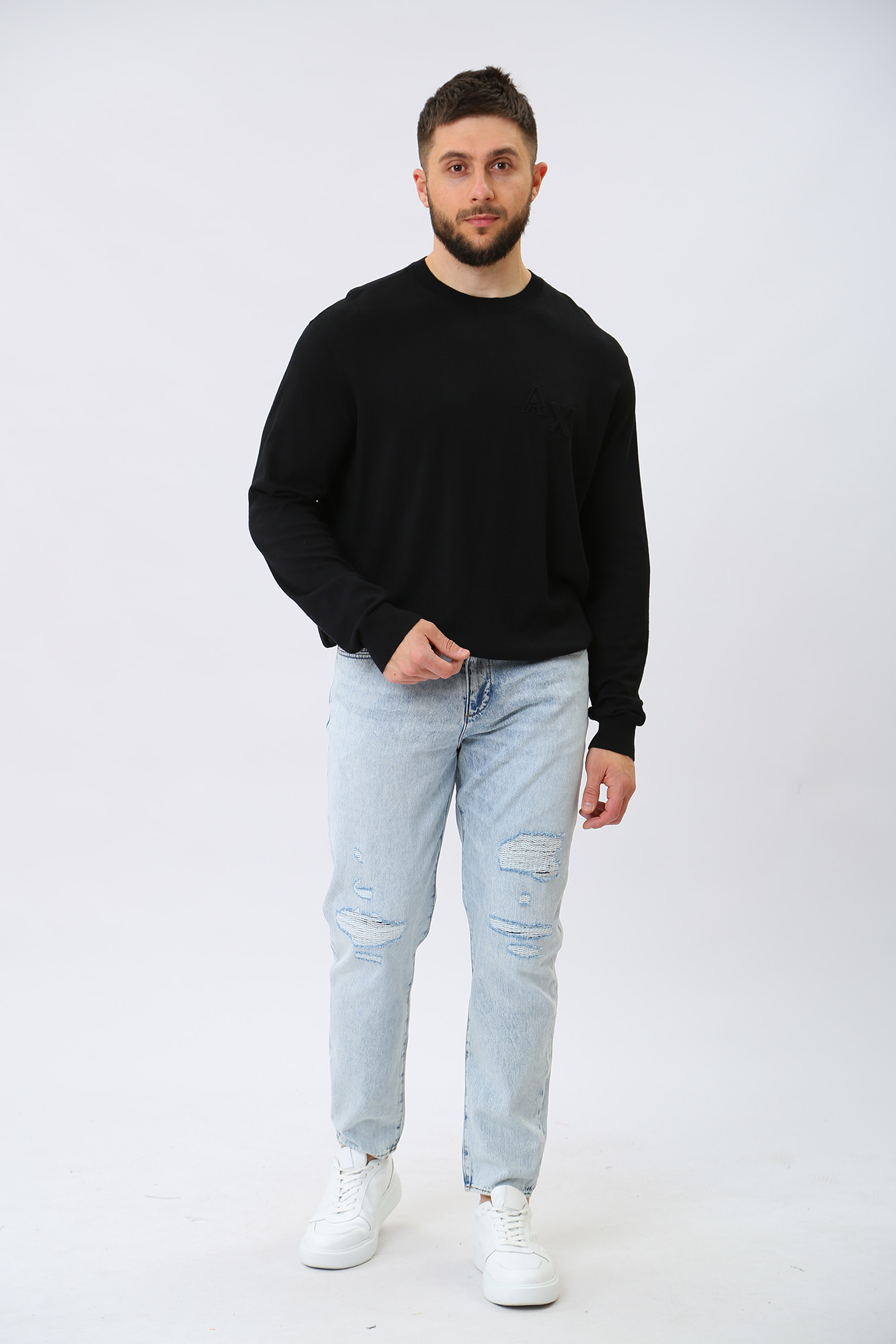 3RZM2Z_ZMW8Z Джемпер Armani Exchange Черный