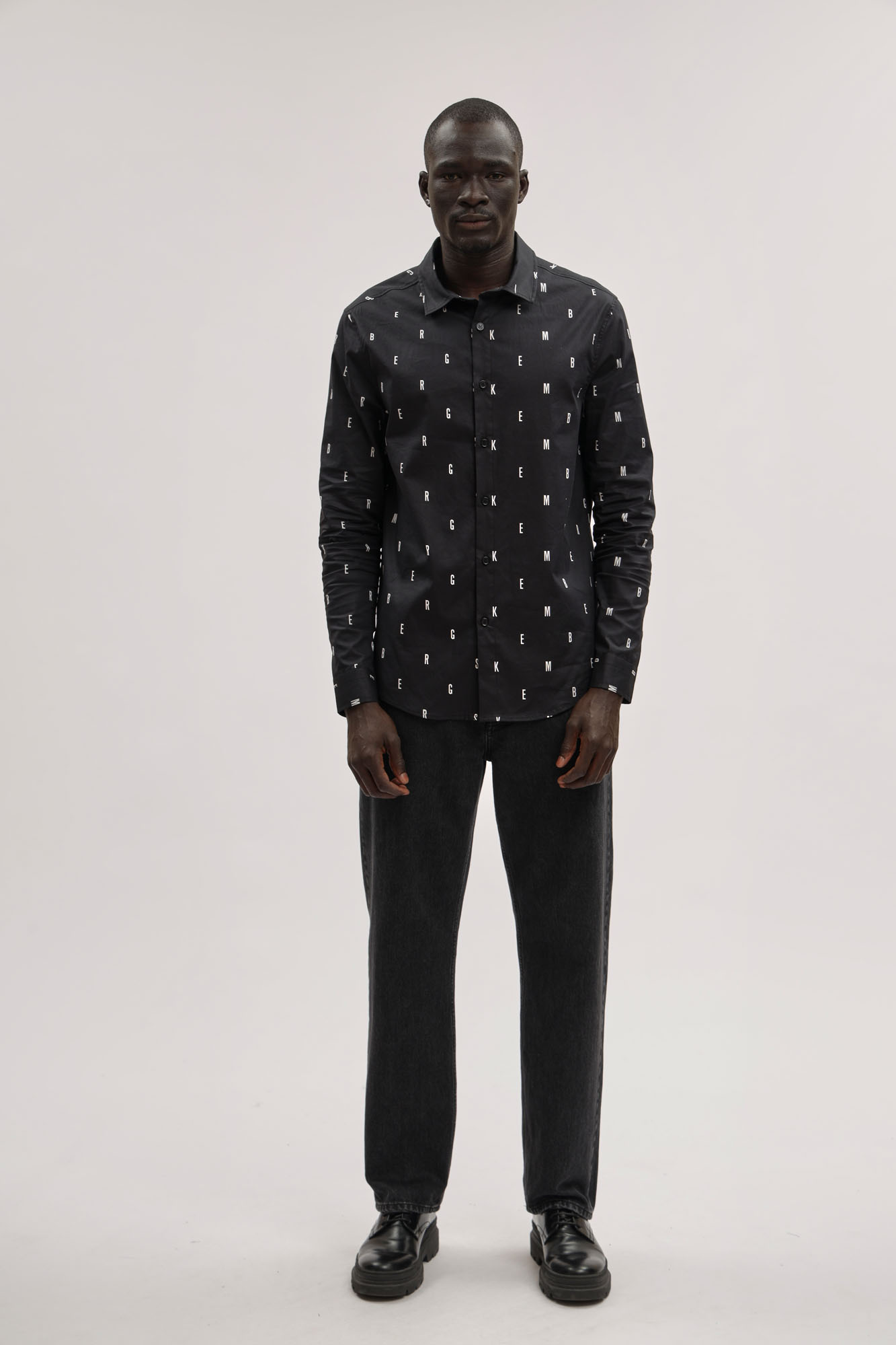 BMS1037C Рубашка Bikkembergs Черный