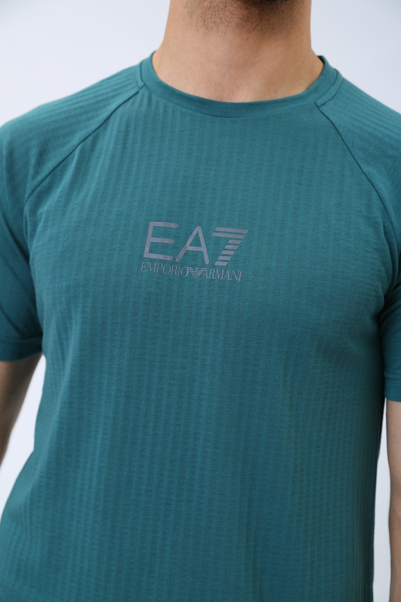 3RPT25_PJPJZ Футболка EA7 Бирюзовый