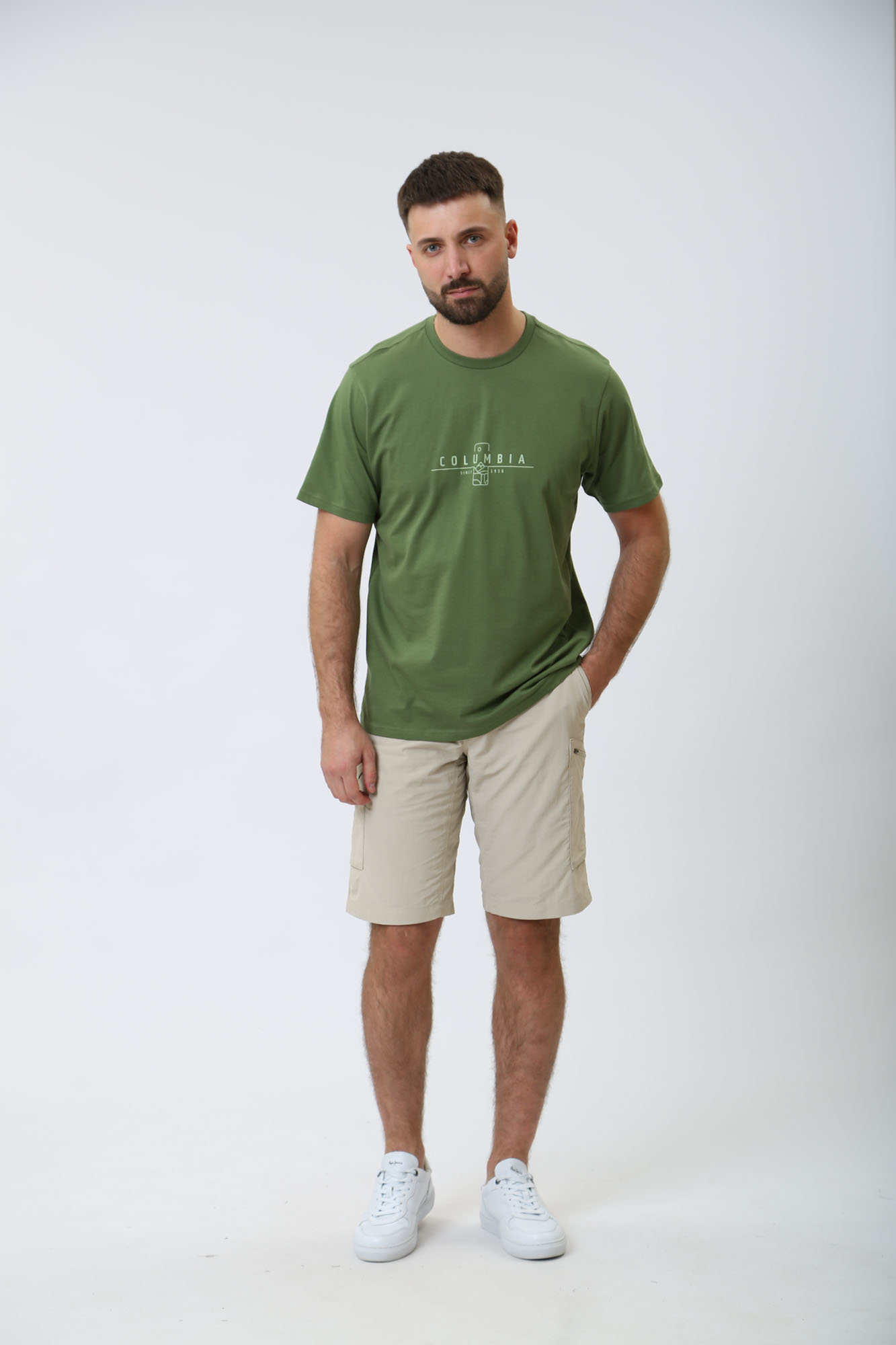 AM4084 Шорты Columbia Бежевый