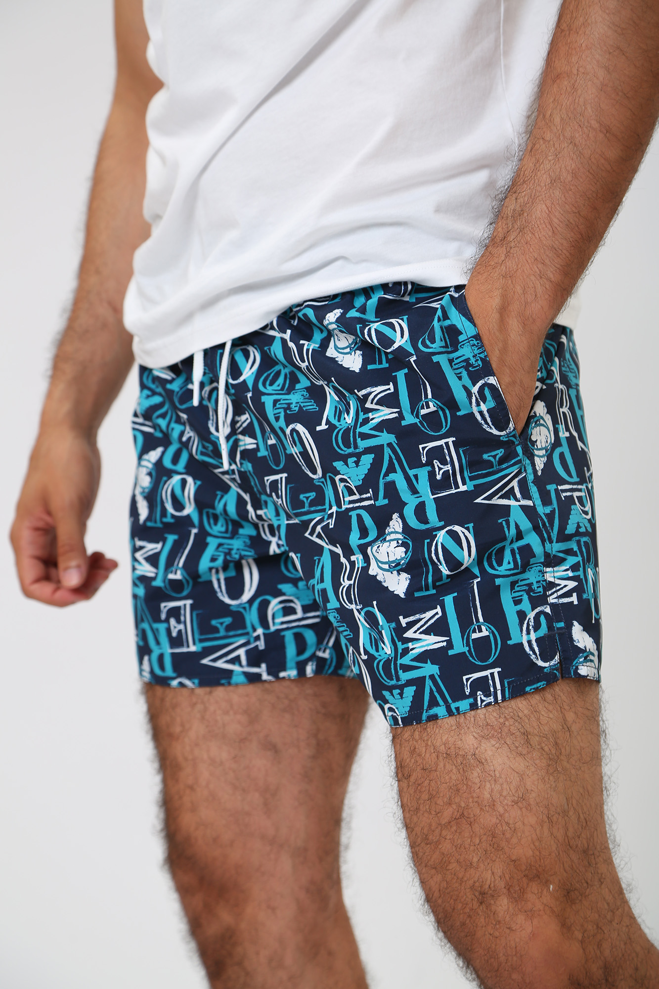 211740_3R445 Шорты плавательные  Emporio Armani Синий