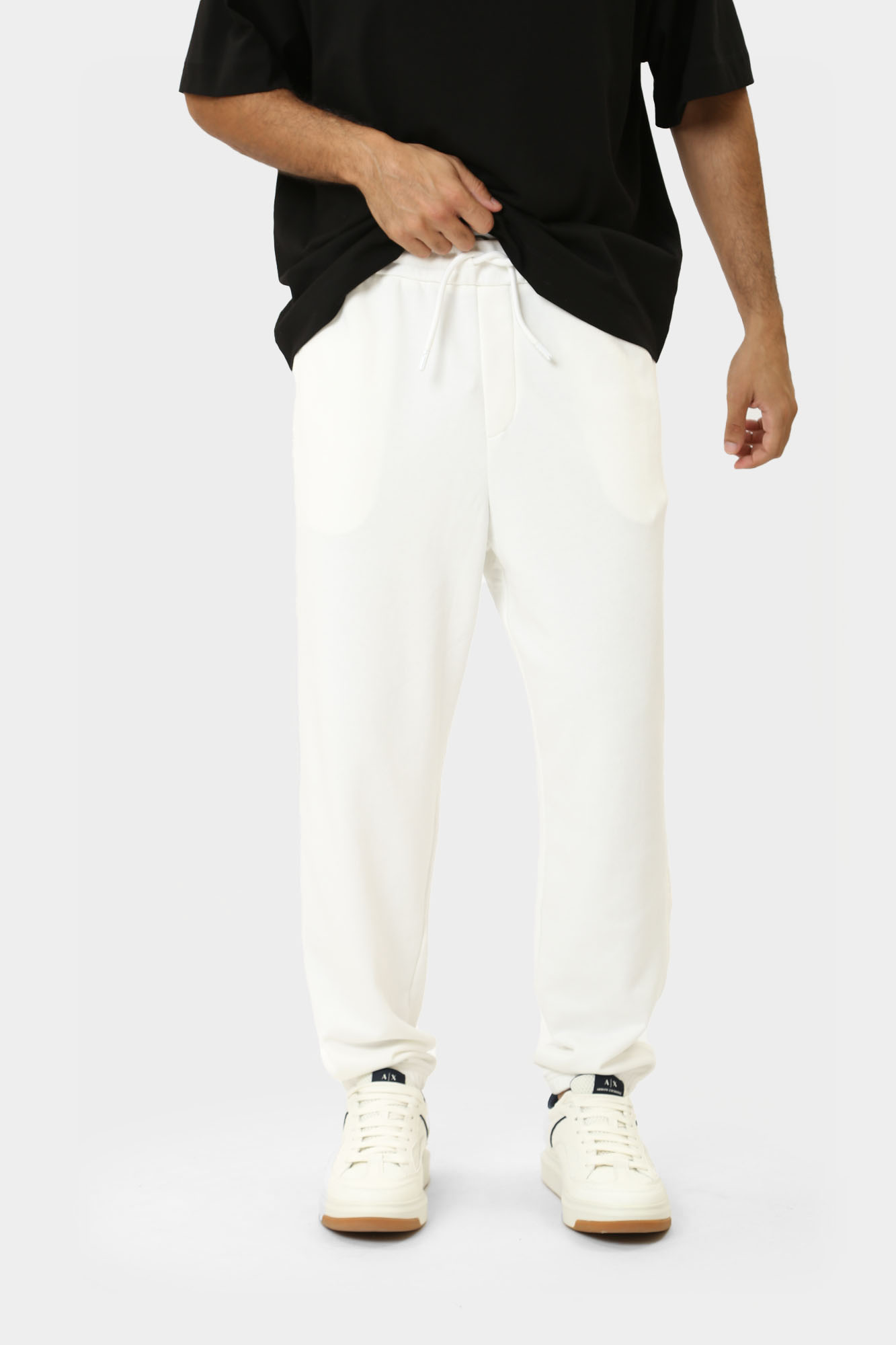 3DZPJA_ZJDPZ_1116 Брюки спортивные Armani Exchange Белый