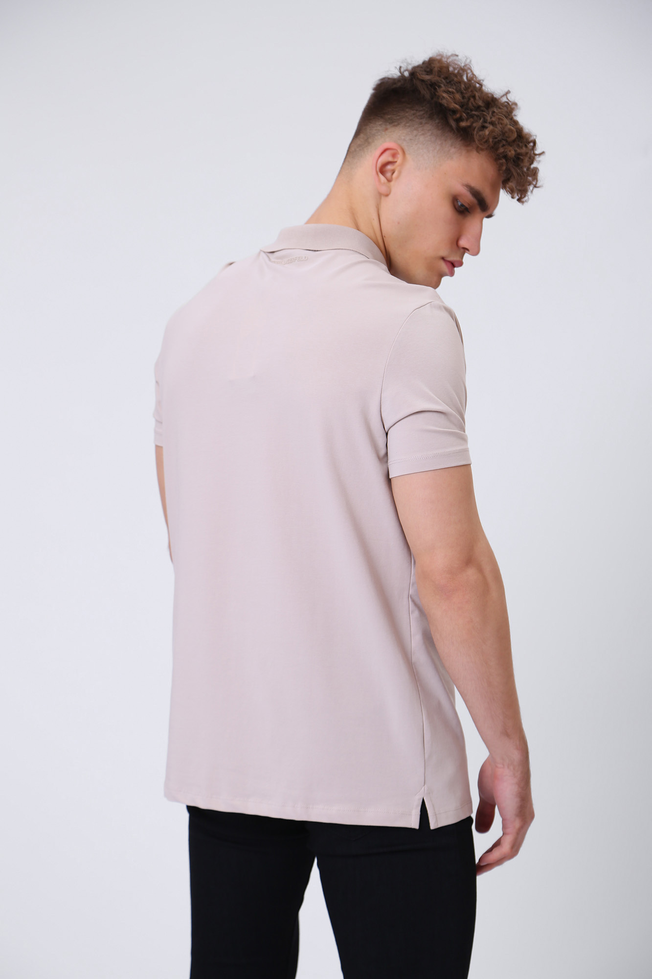 531221_745082 Поло Karl Lagerfeld Бежевый