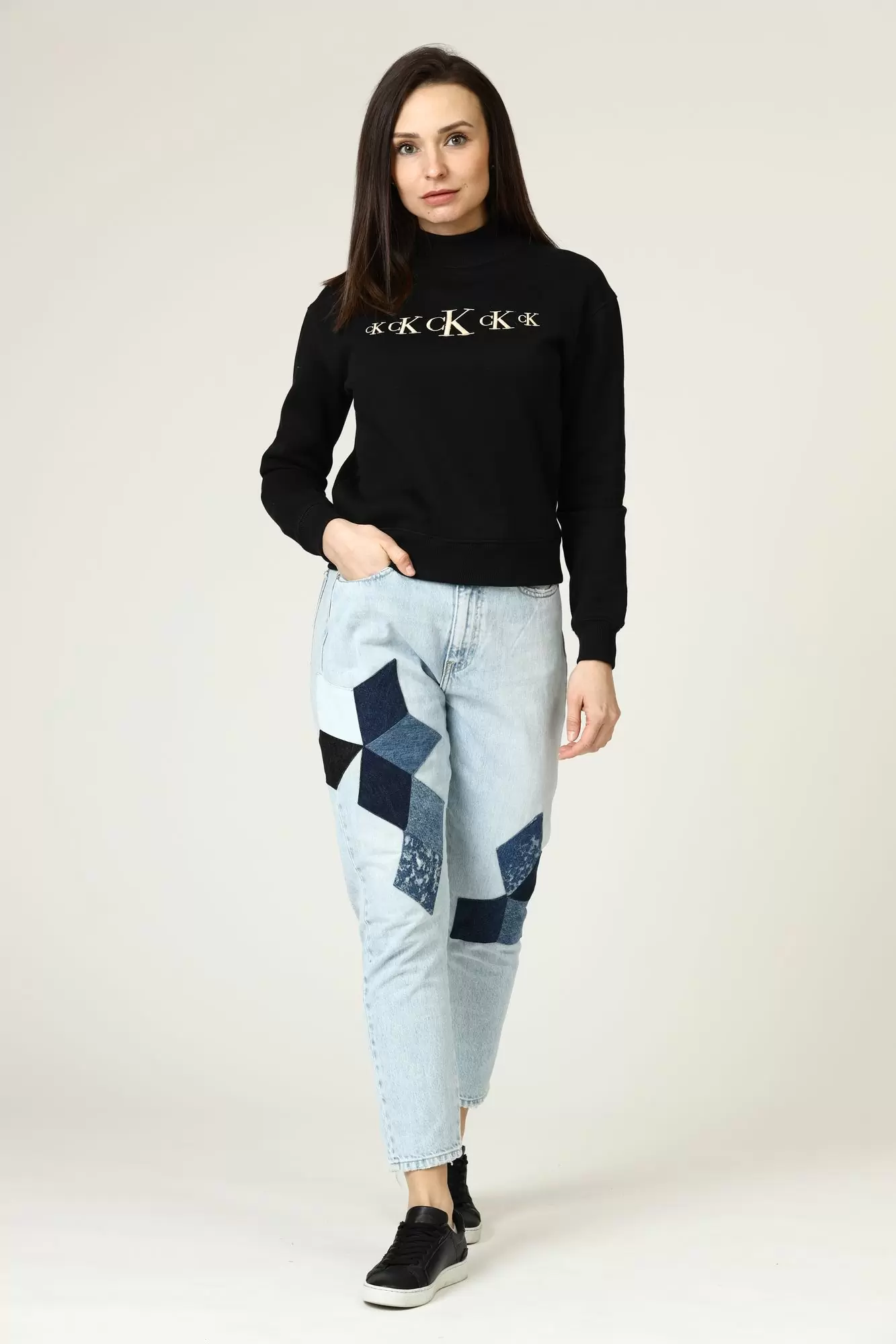 J20J211385_ джинсы high rise slim crop calvin klein jeans 