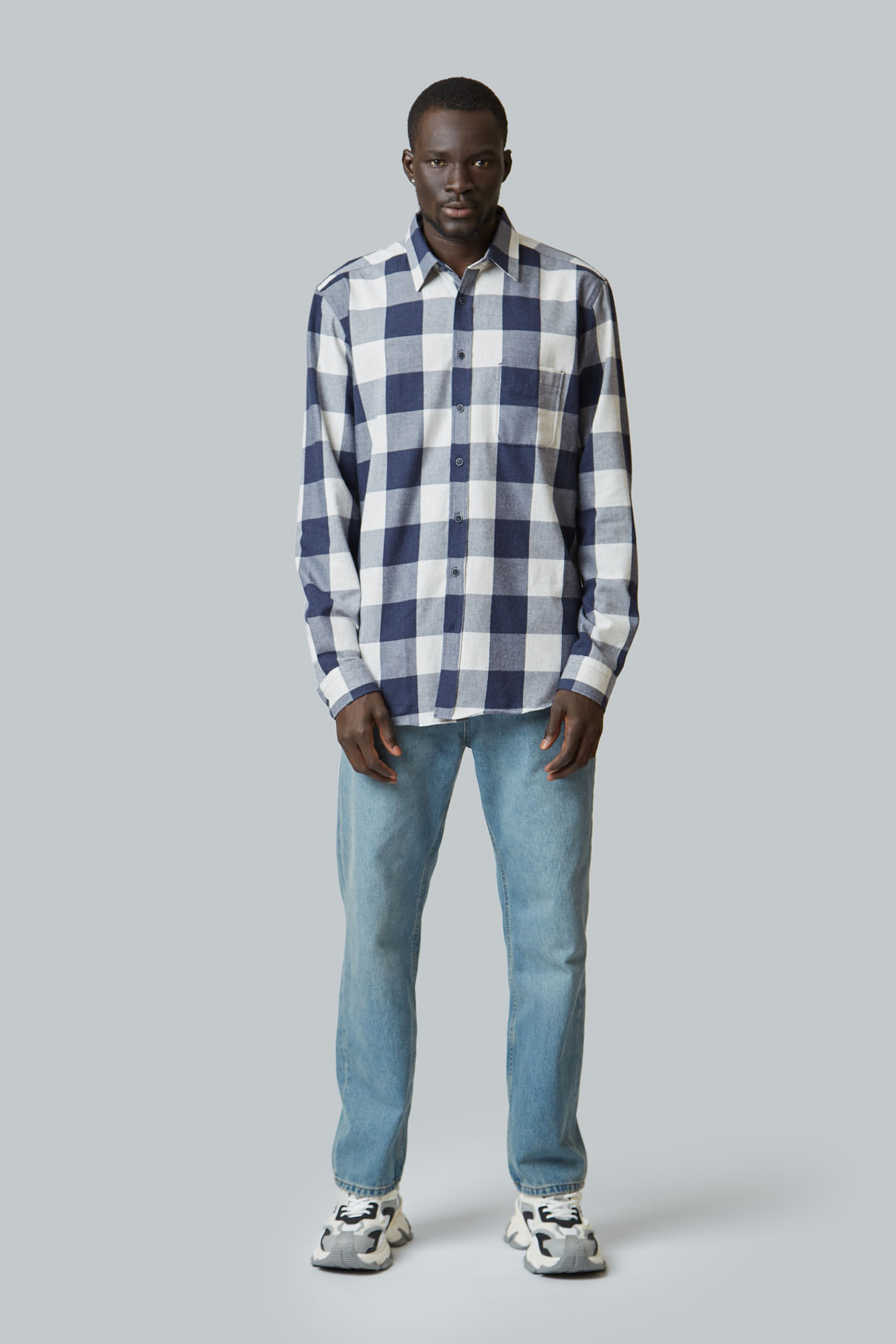 VM-BAL-58-005 Рубашка с длинным рукавом Van Mich Синий