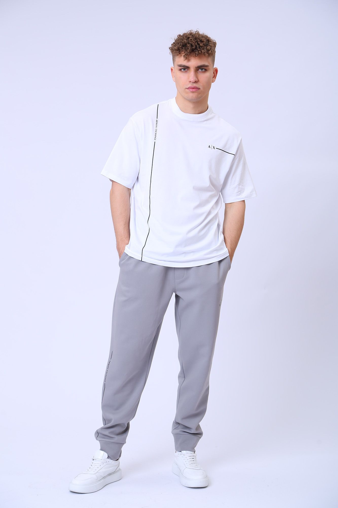 3RZPBB_ZJCAZ Брюки спортивные Armani Exchange Серый