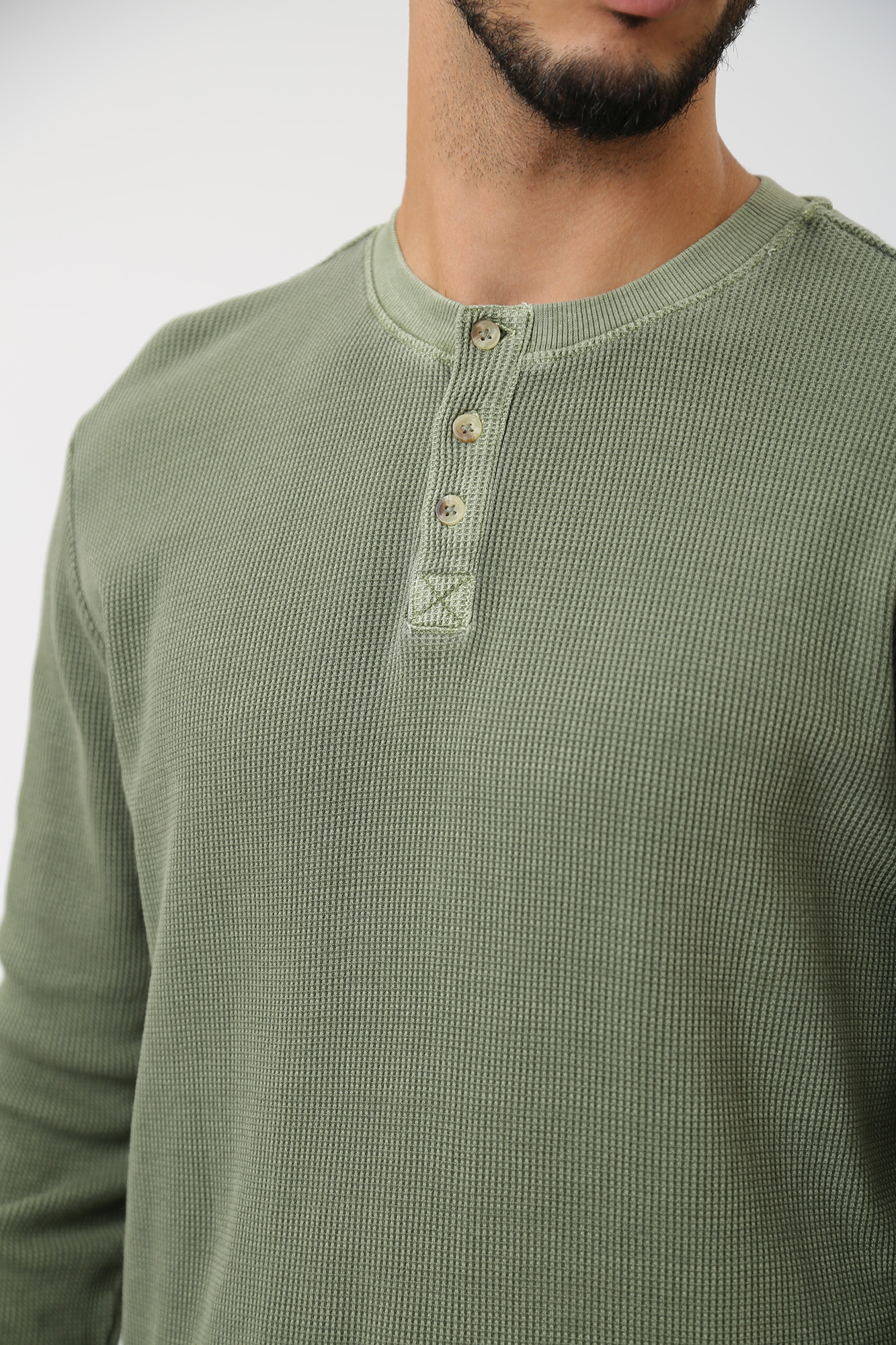 1014110 Поло с длинным рукавом Mustang Зеленый