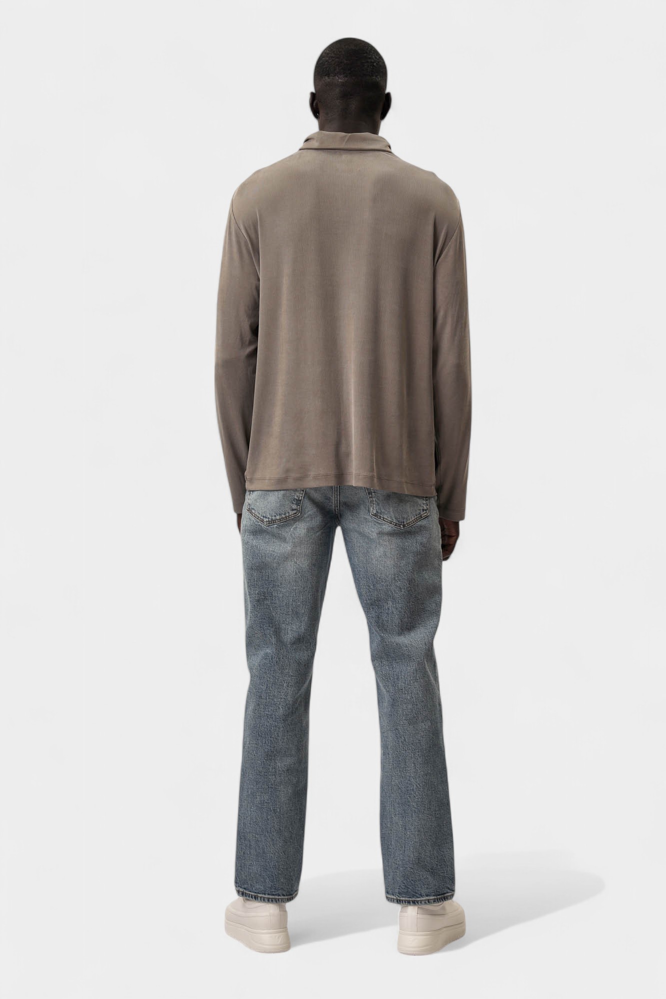 EM002077_AF1 Поло с длинным рукавом Emporio Armani Бежевый