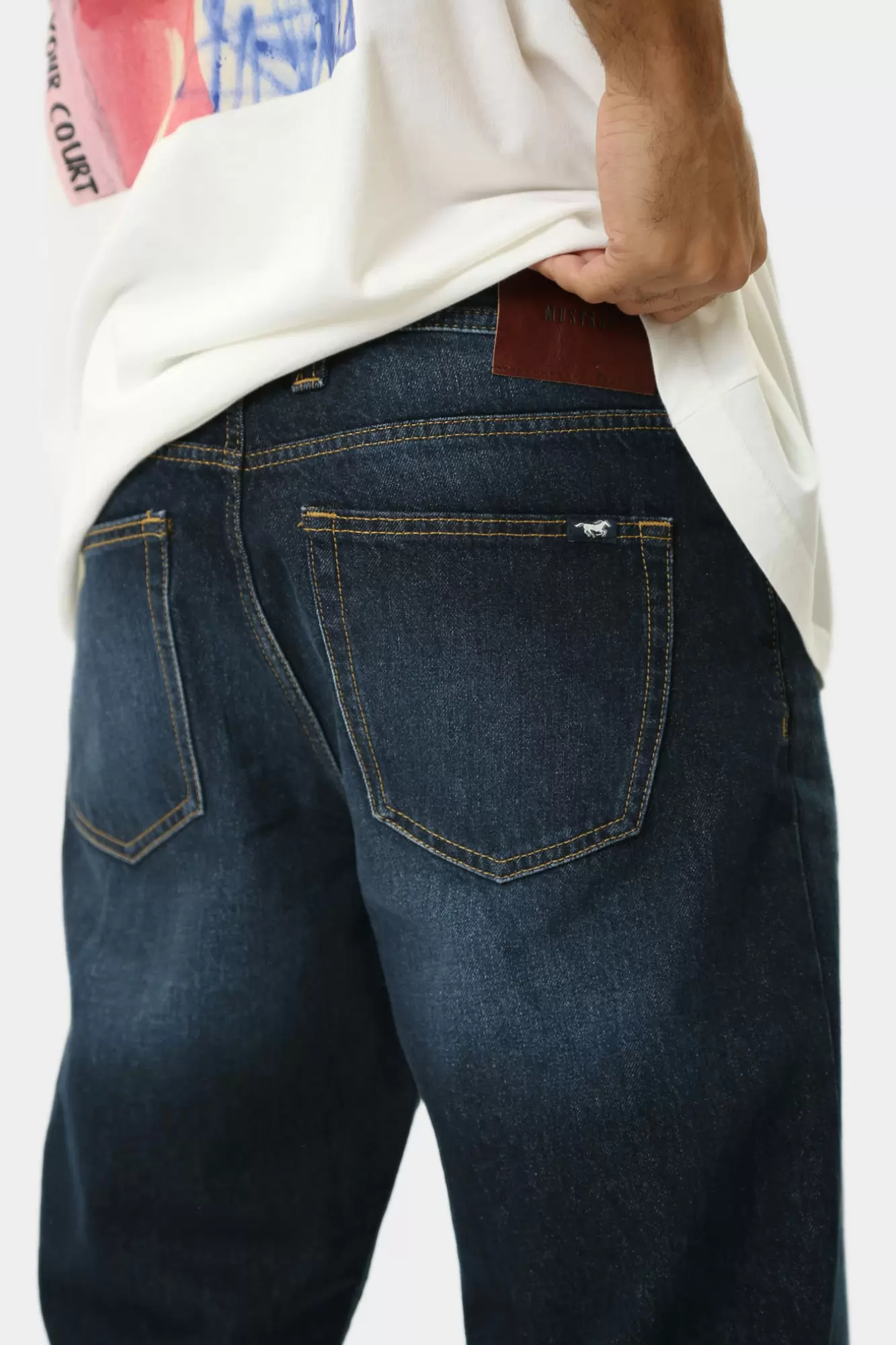 1015511-5000 Брюки джинсовые Mustang Синий