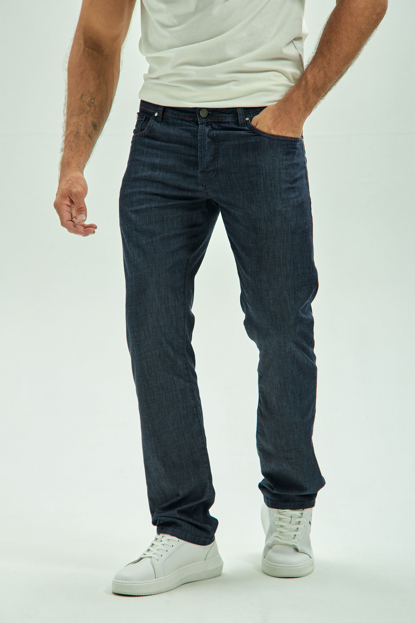 VM-OMA-33-022 Джинсы REGULAR TAPER  Van Mich Серый