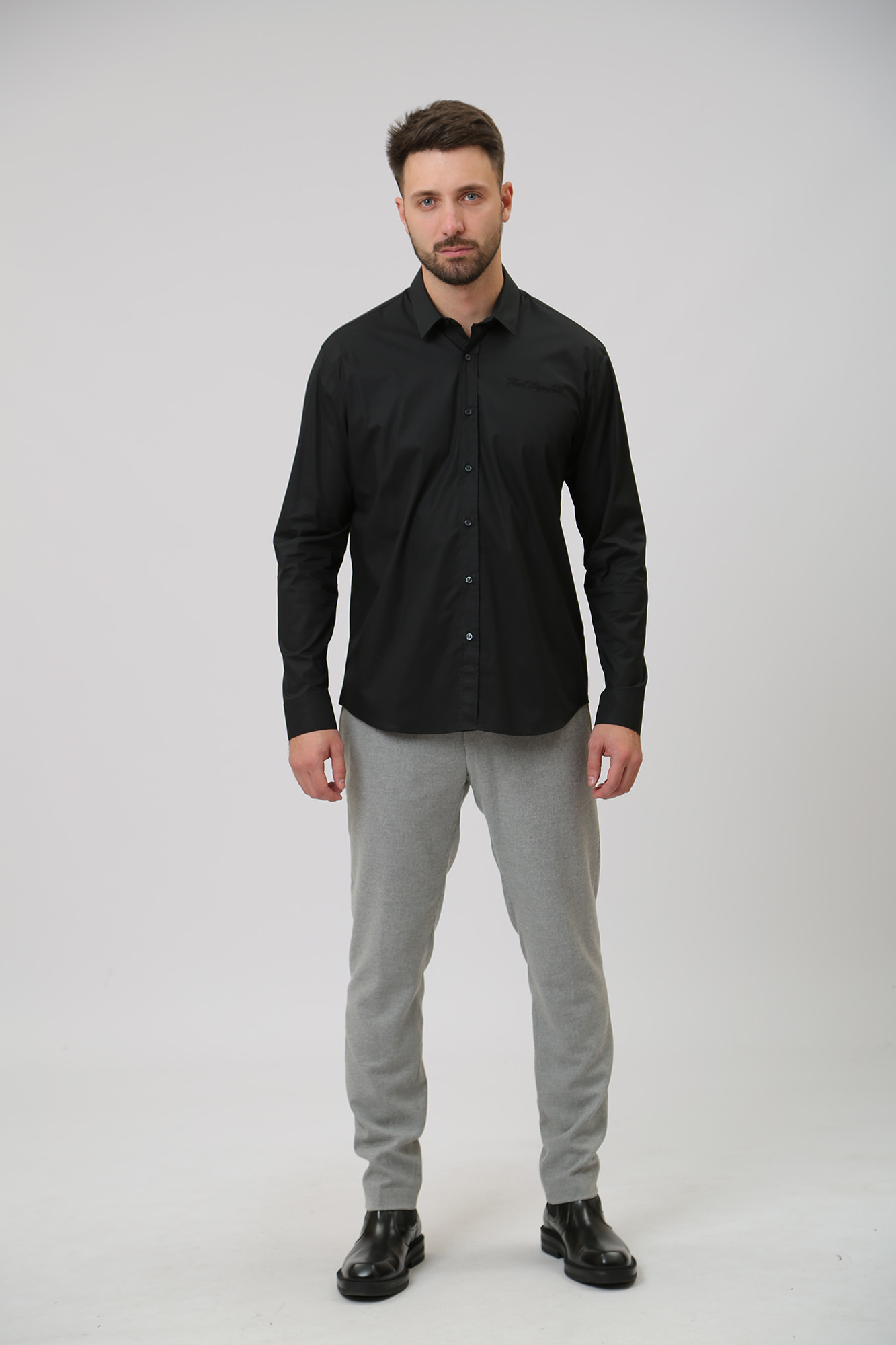 534600_605940 Рубашка д/р Karl Lagerfeld Черный