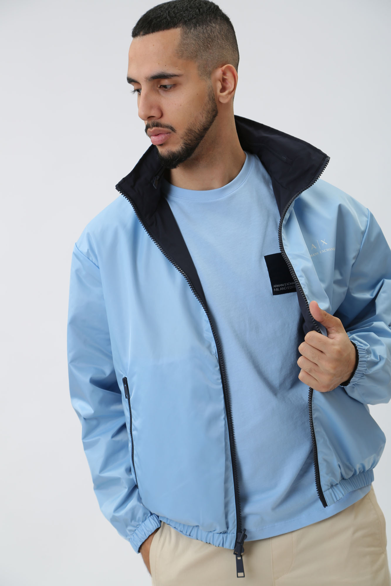 3DZB06_ZNB7Z Ветровка двусторонняя Armani Exchange Синий
