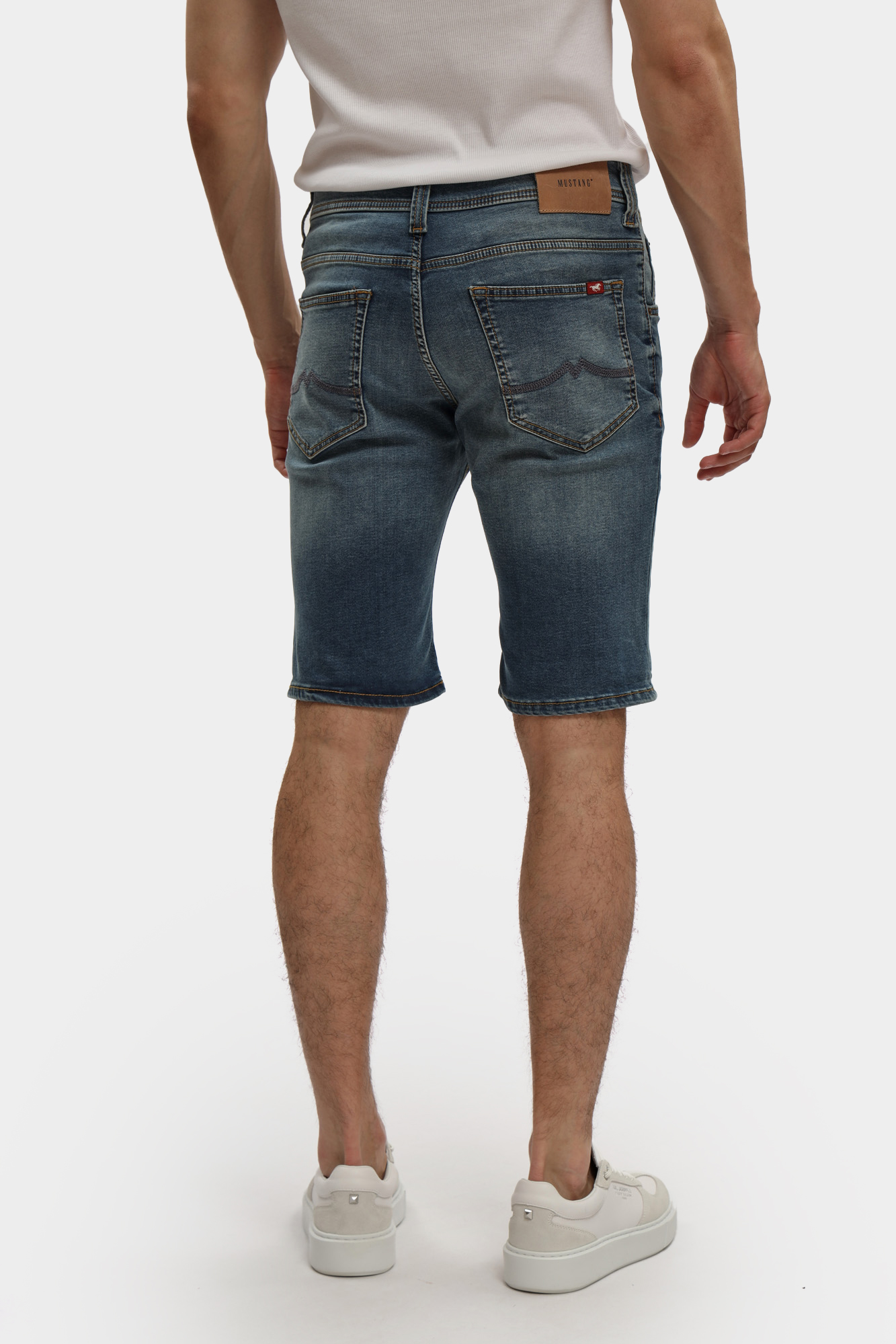 1016349-5000 Шорты джинсовые Mustang Синий