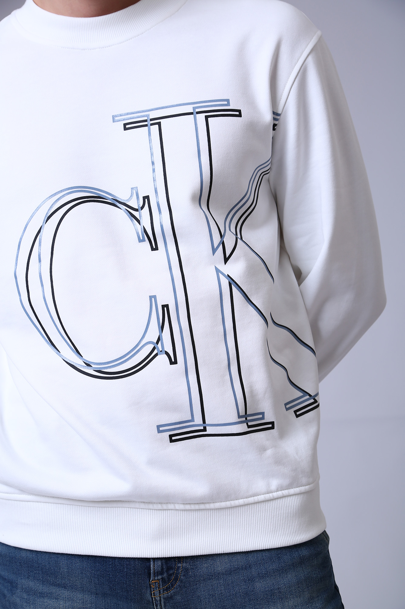 J30J320840 Свитшот Calvin Klein Jeans Белый