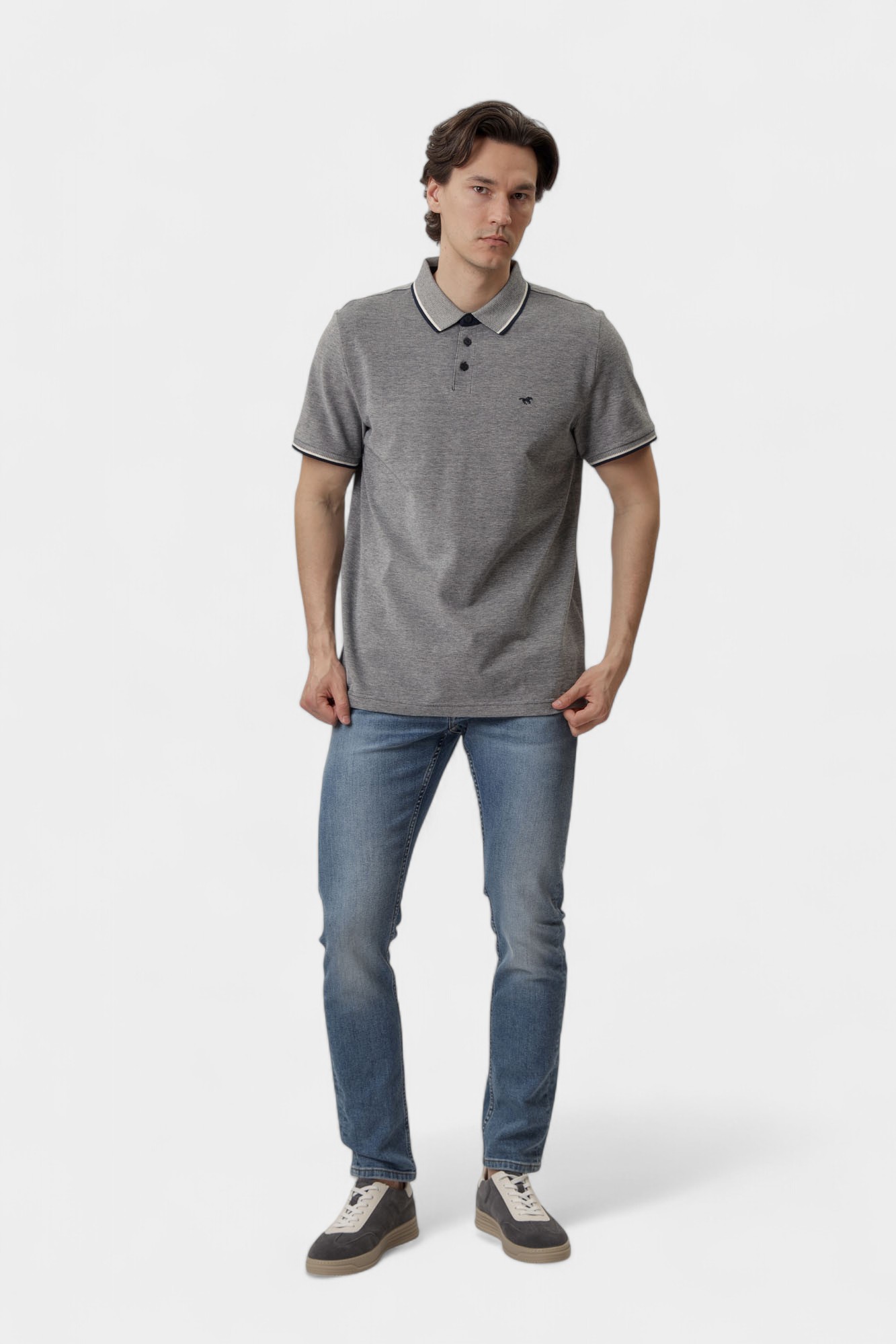 1016294 Поло Mustang Синий