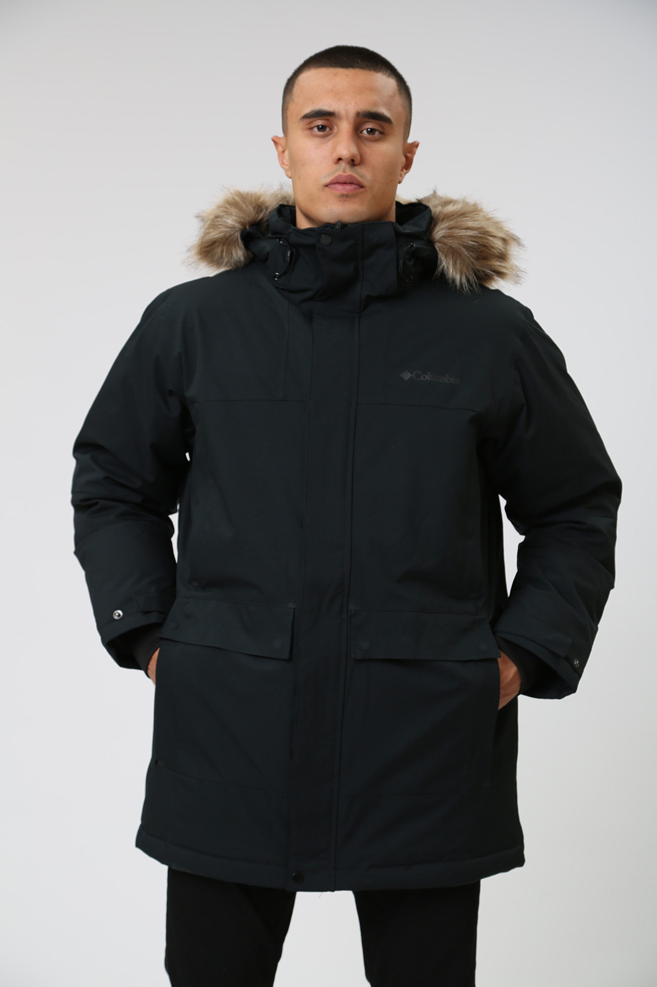 1985561 Пуховик Columbia Черный