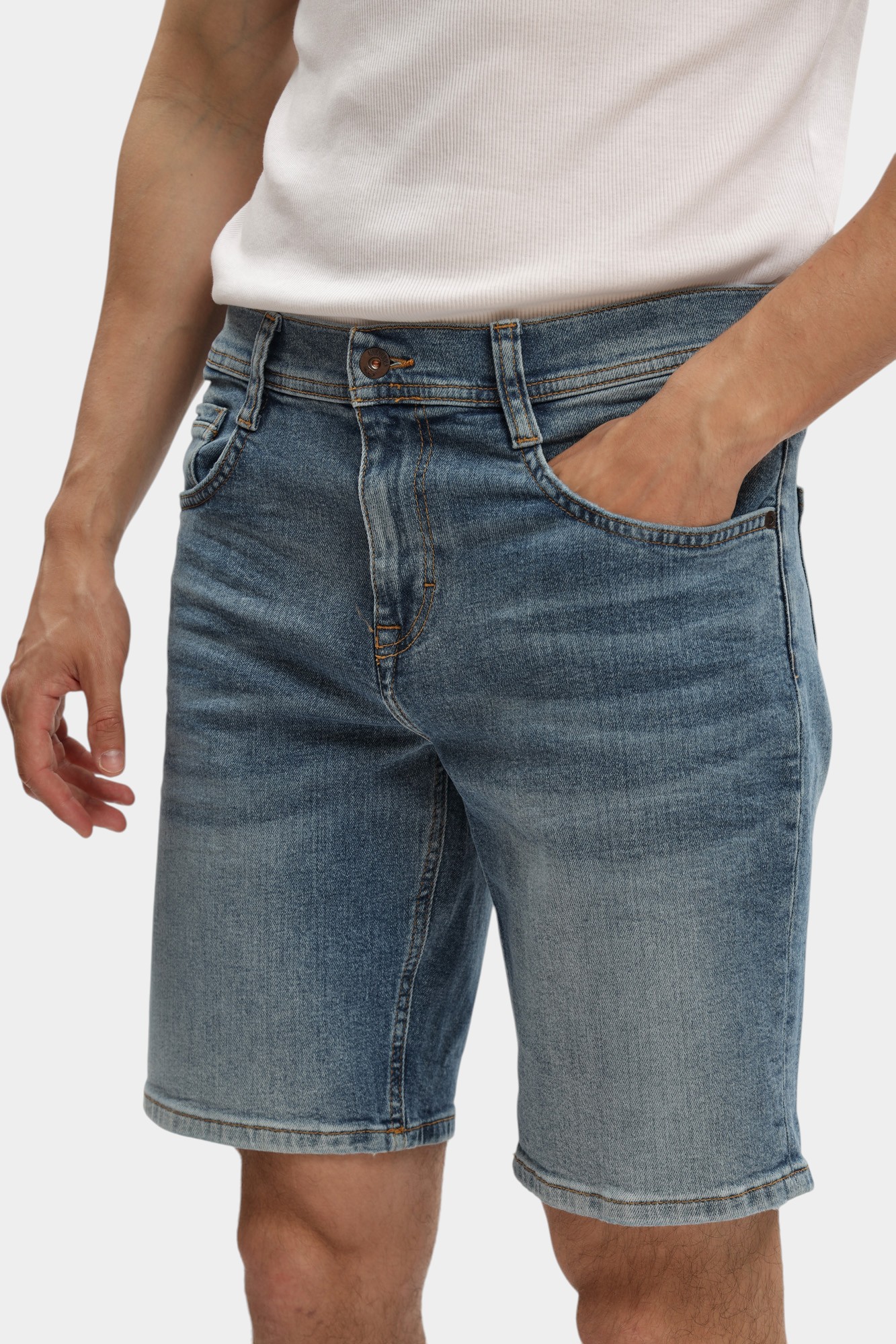 1016454-5000 Шорты джинсовые Mustang Синий