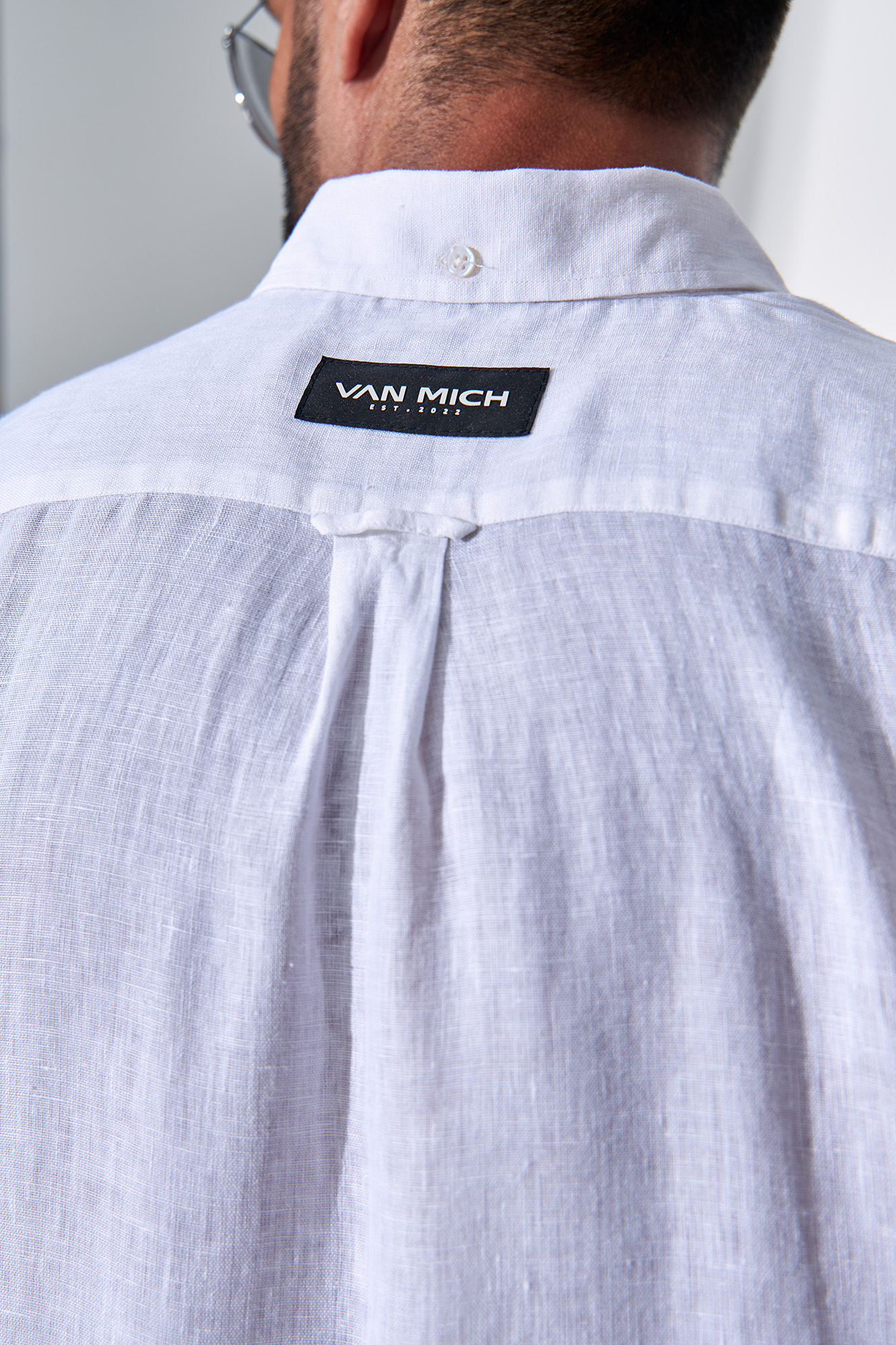 VM-231-55-065 Рубашка льняная Van Mich Белый