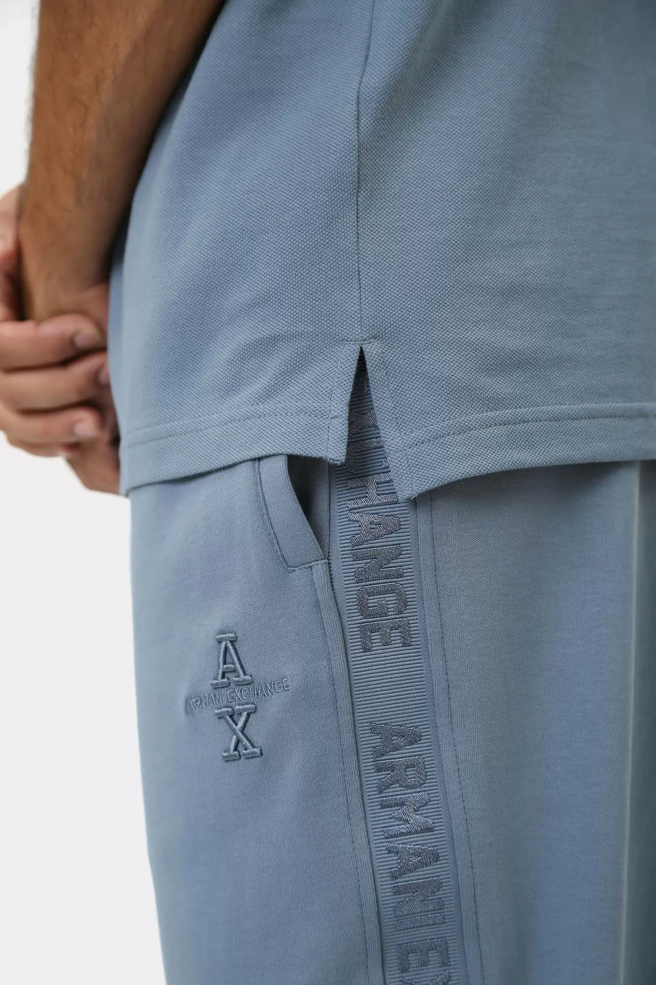 6DZFLC_ZJM5Z Поло Armani Exchange Голубой