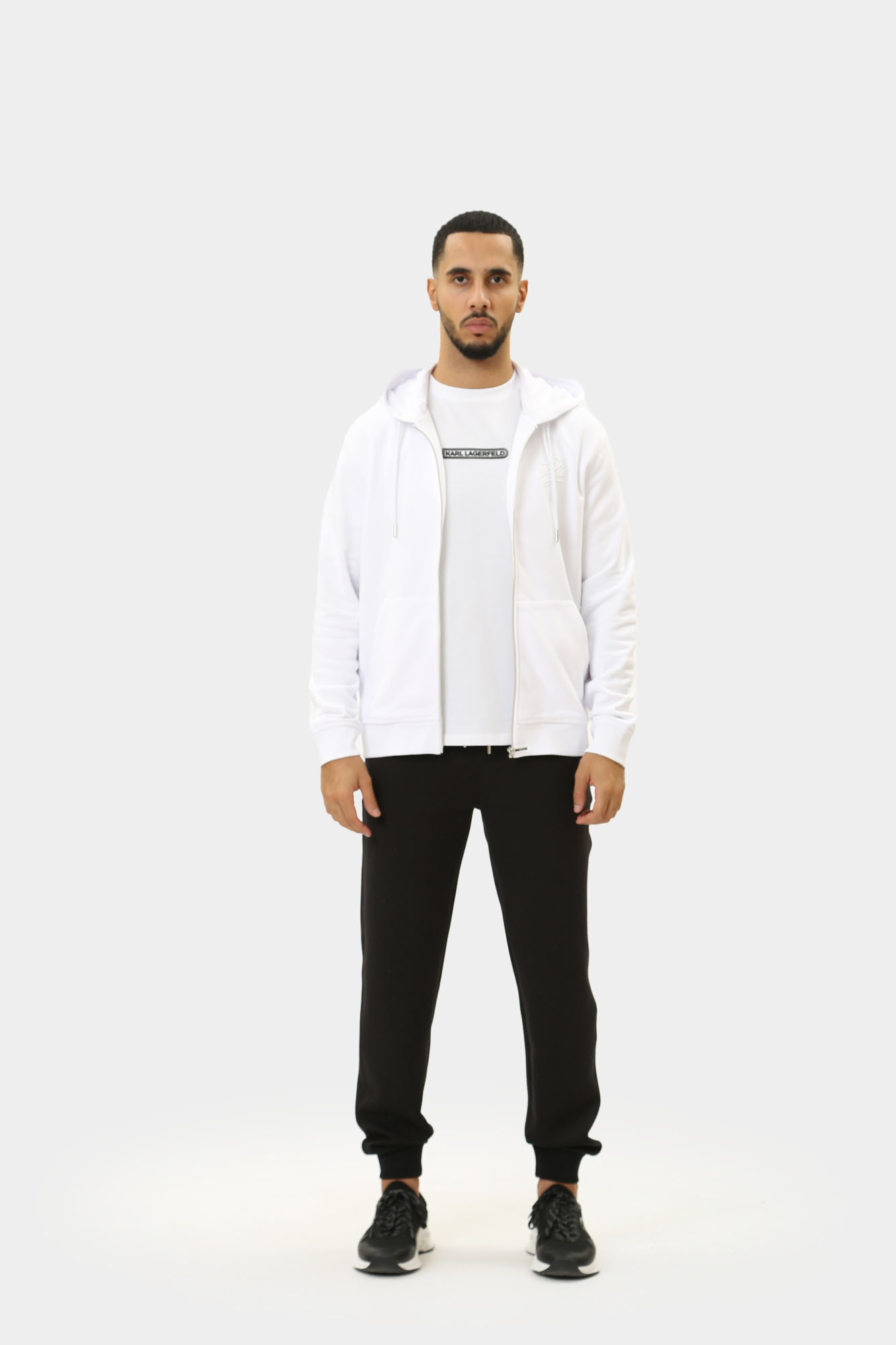 543910_70540 Толстовка с капюшоном Karl Lagerfeld Белый