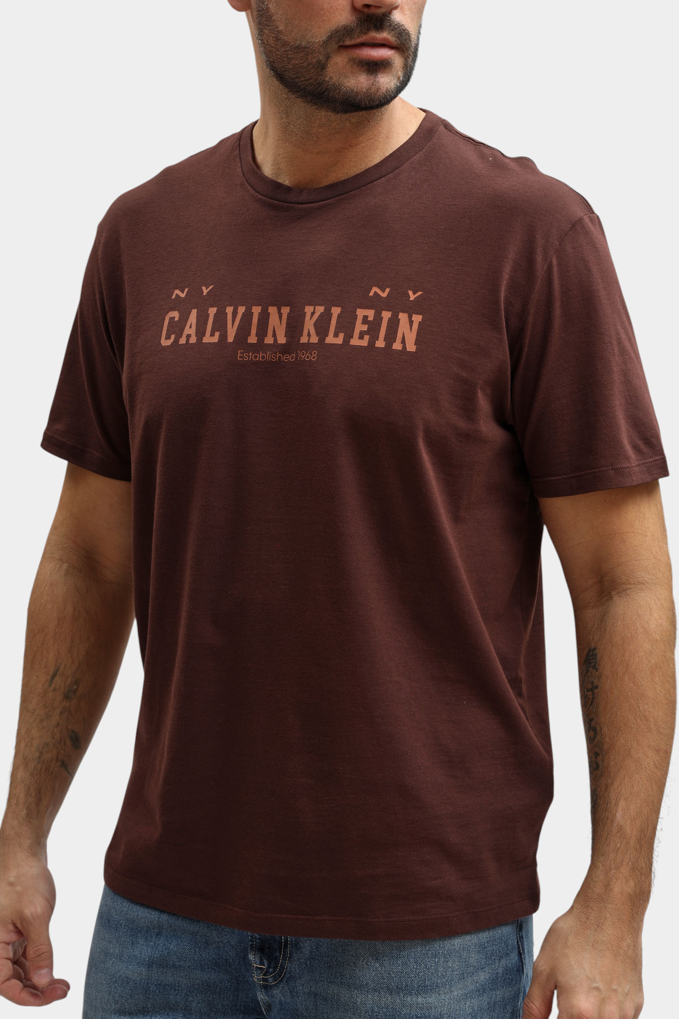 LV14RE817G Футболка Calvin Klein Jeans Коричневый