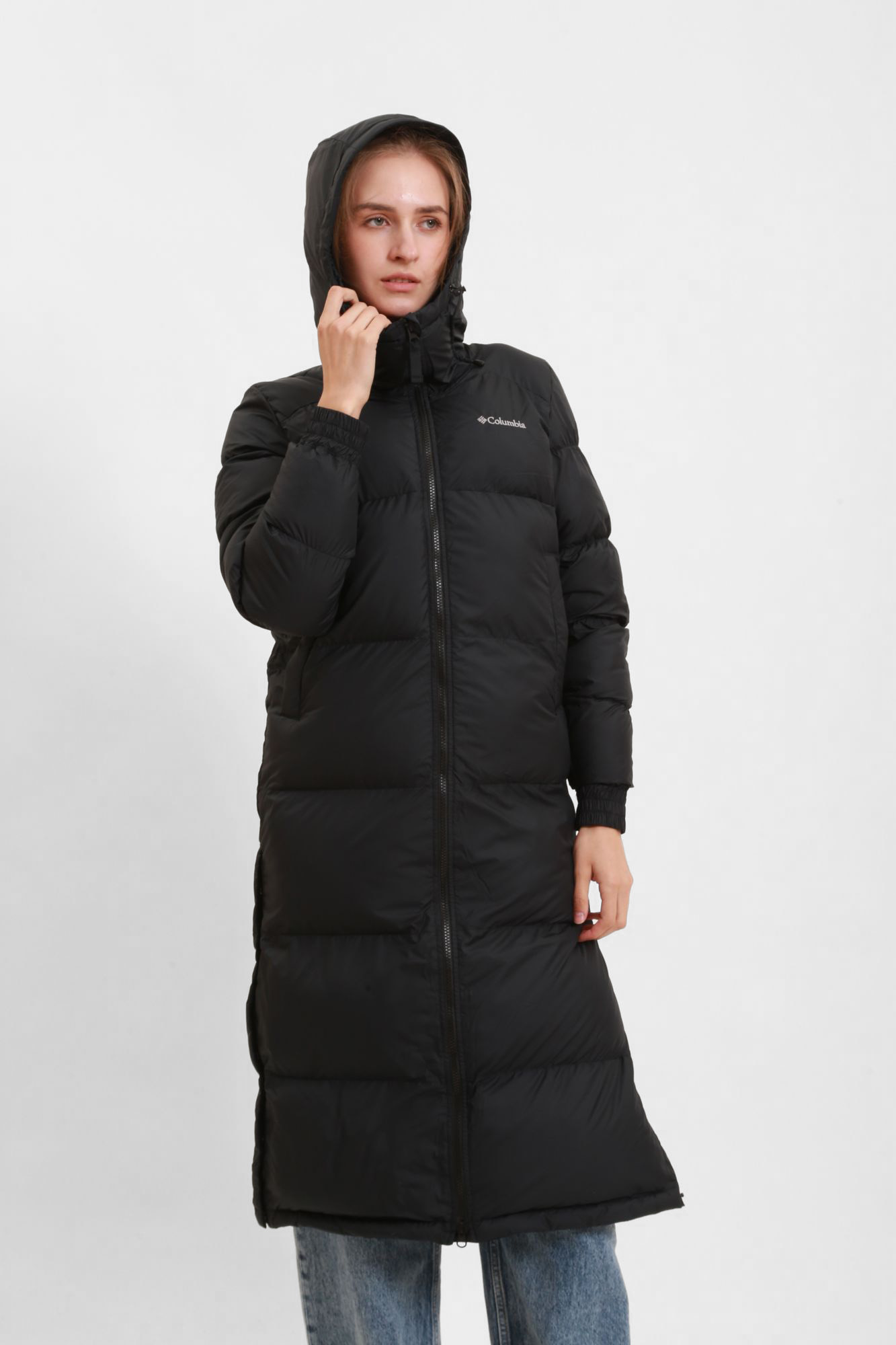 Columbia black cheap long jacket