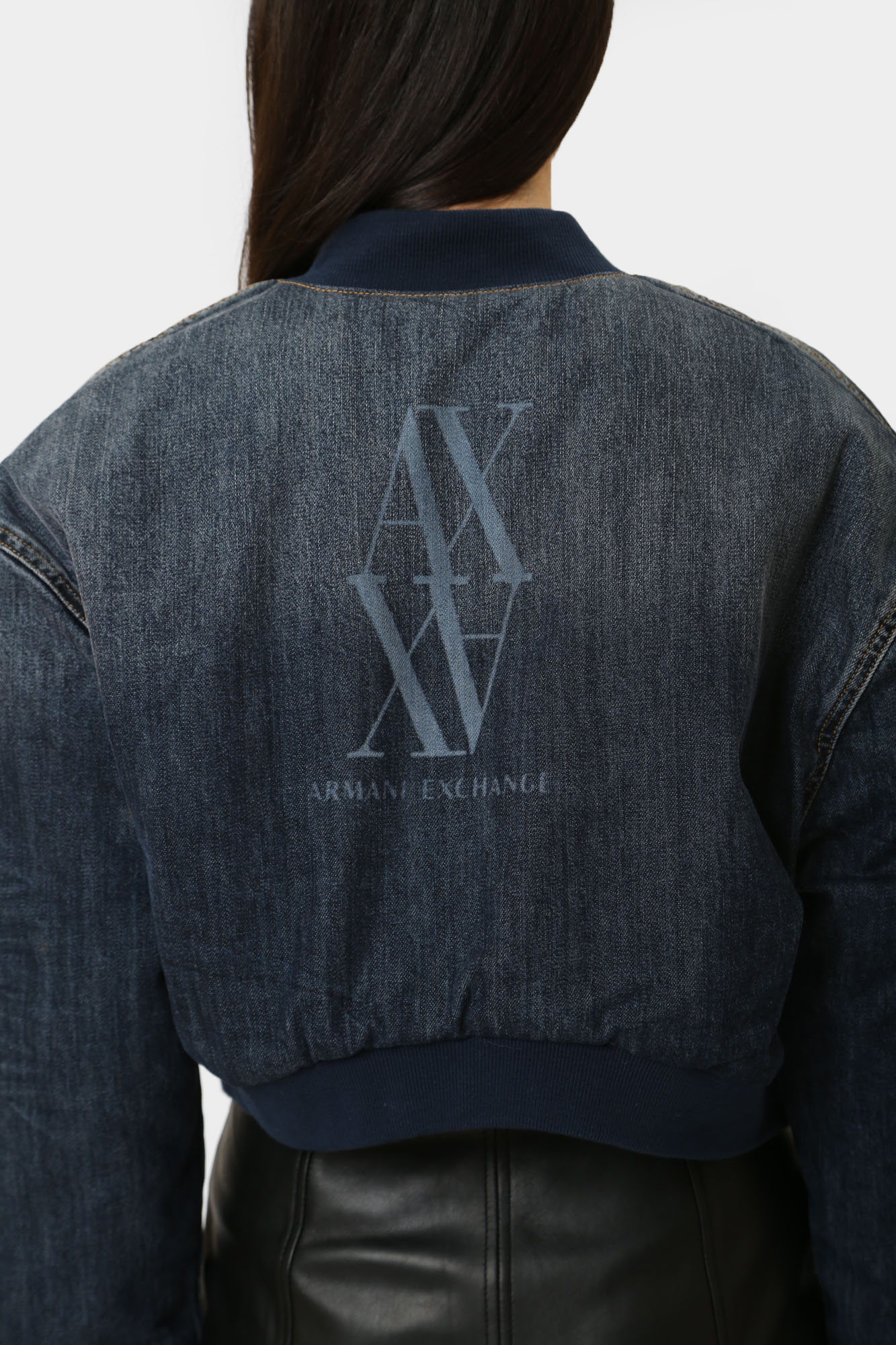 6DYB24_Y18DZ_1500 бомбер джинсовый armani exchange 