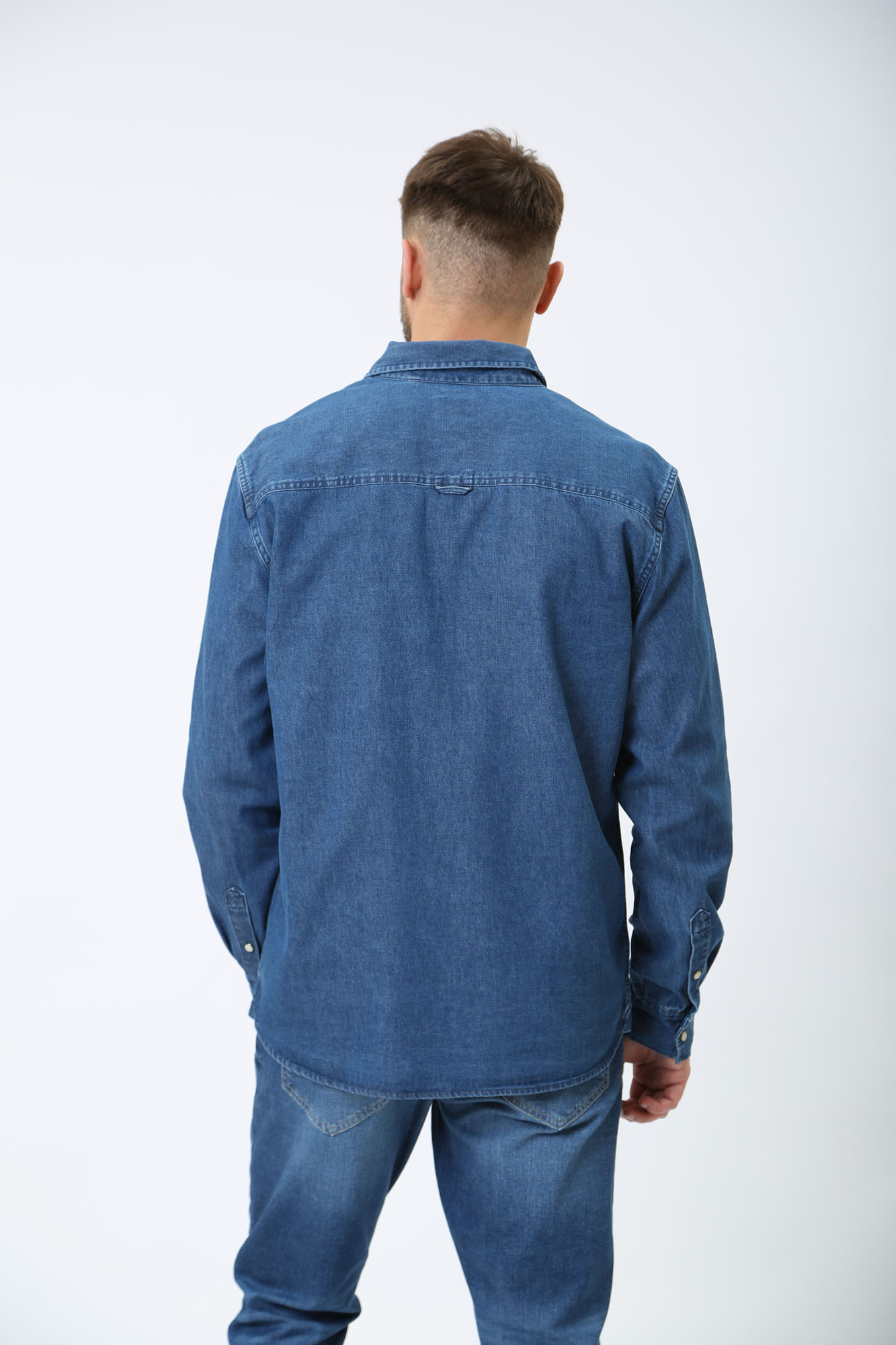 1014763-5000 Рубашка с длинным рукавом Mustang Синий