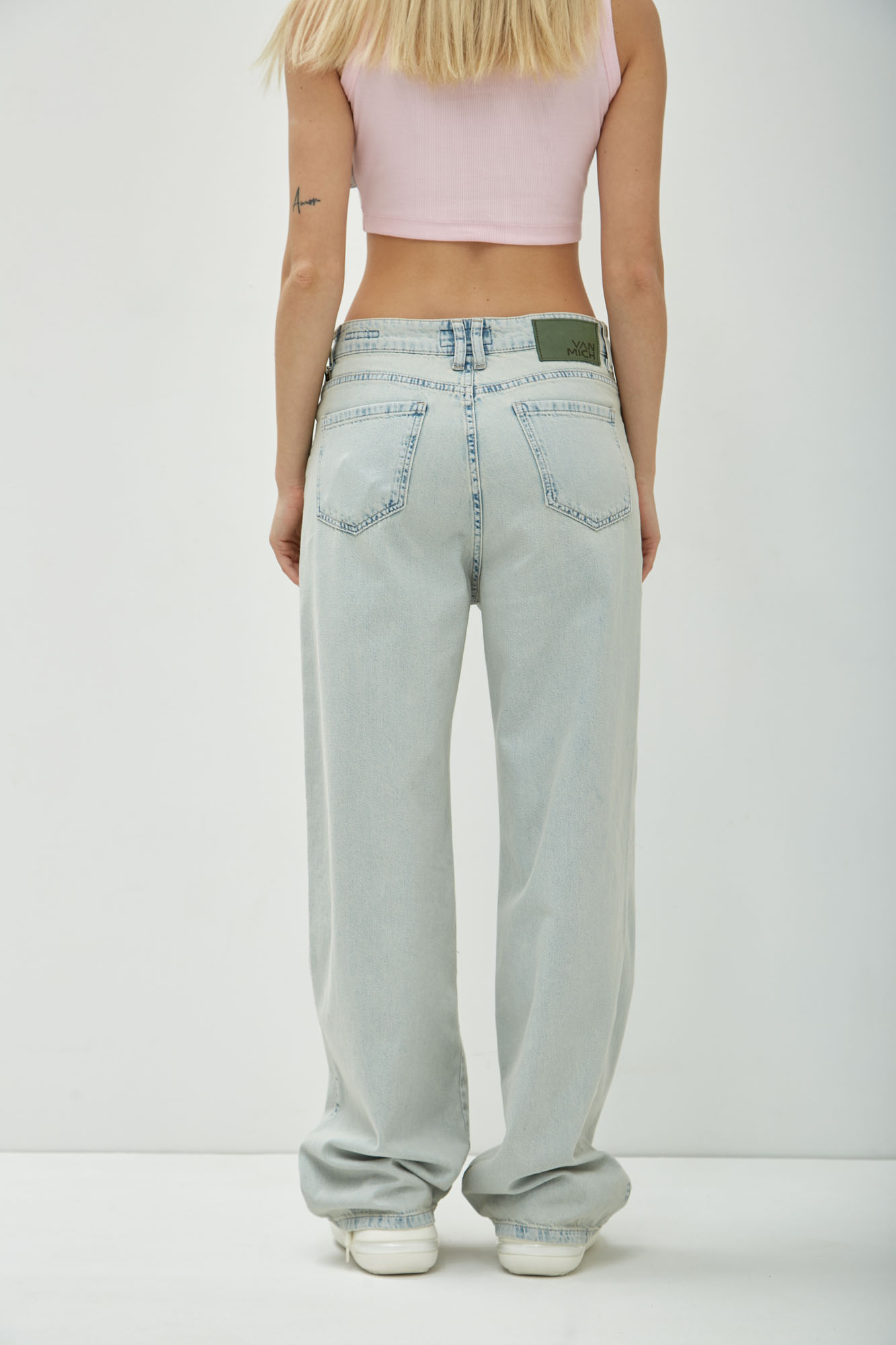 VW-OMA-33-019 джинсы wide leg van mich