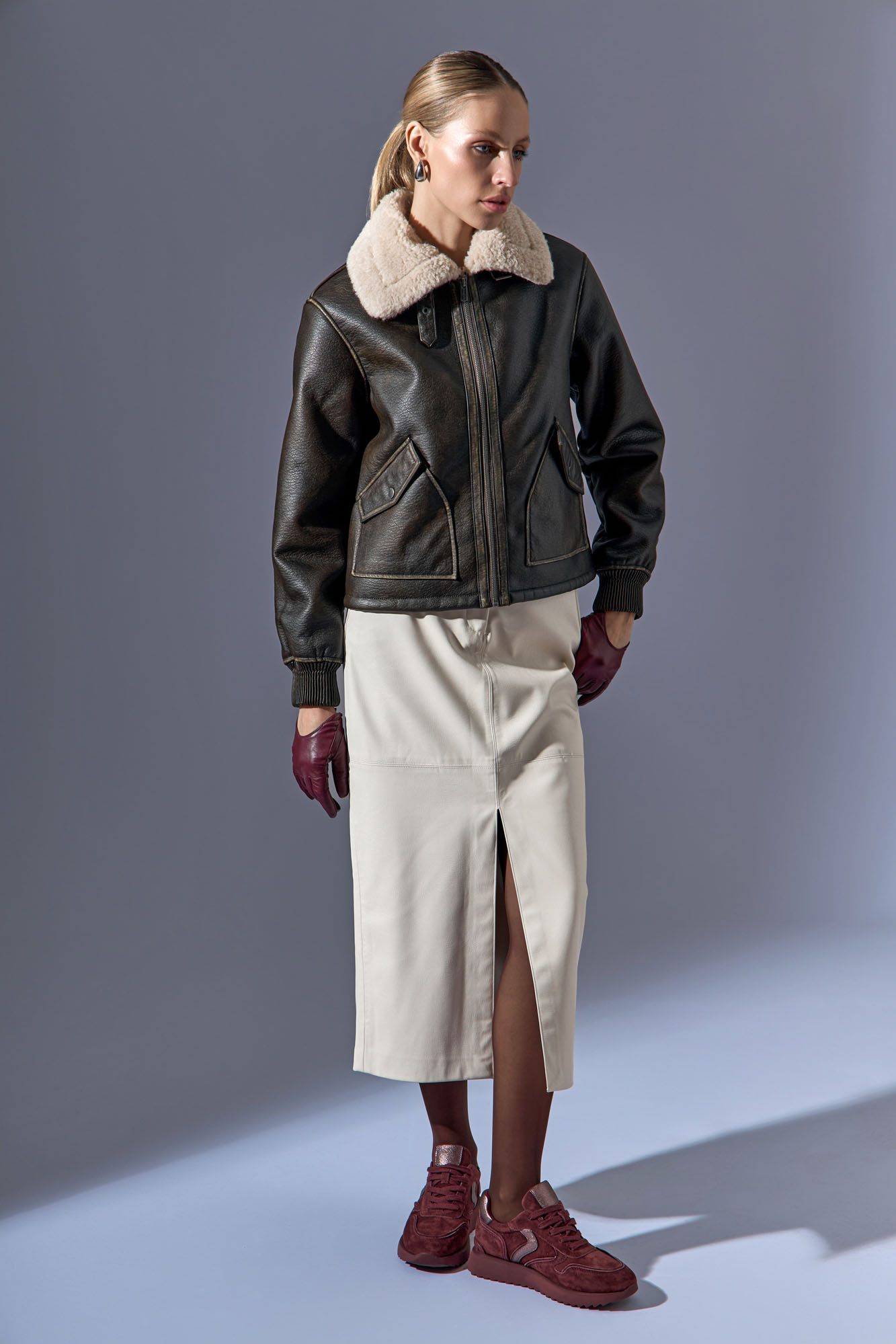 RP-QS633-B220 Кроссовки Red Pin Бордовый