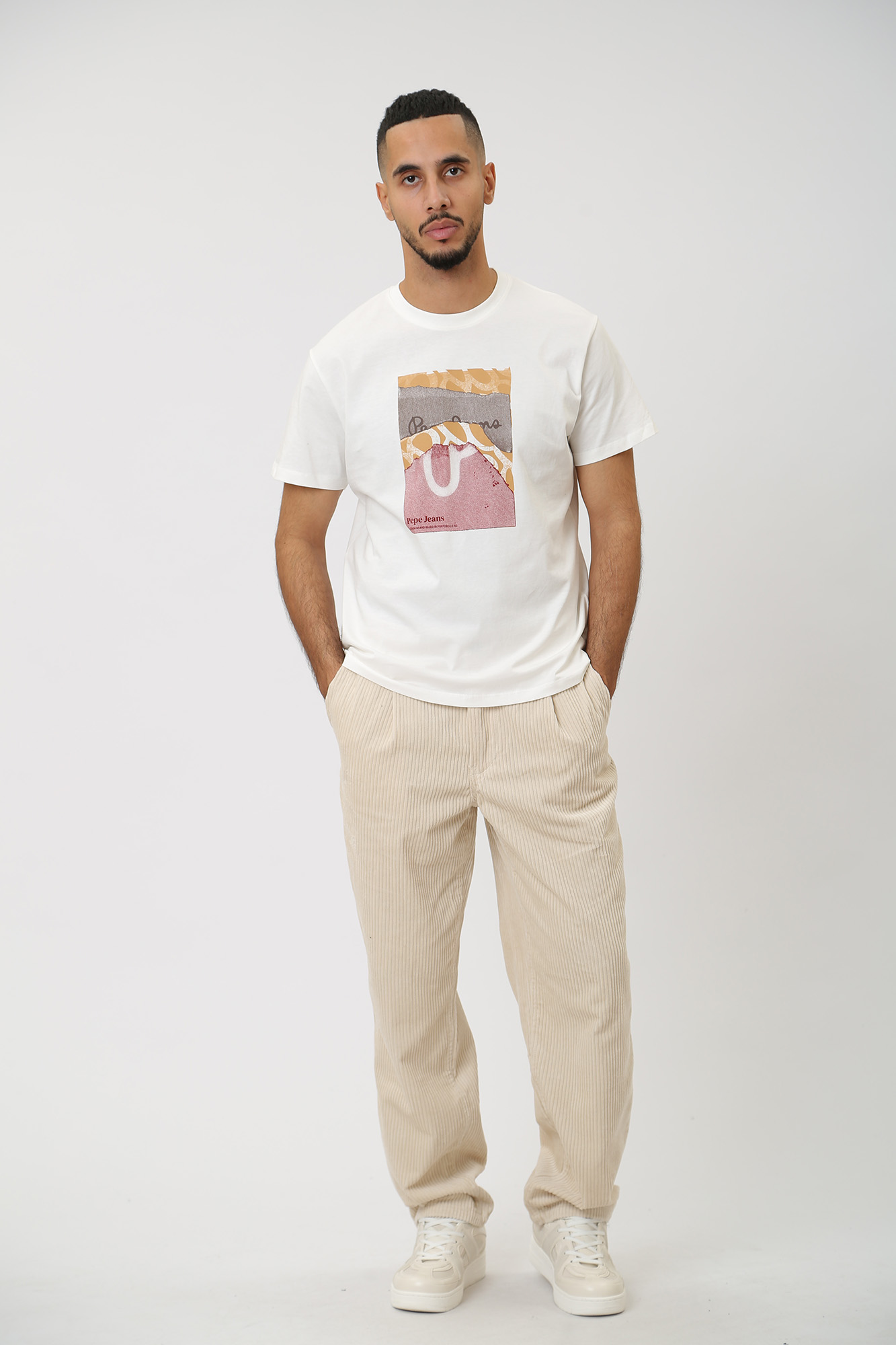 PM211606 Брюки вельветовые Pepe Jeans Бежевый