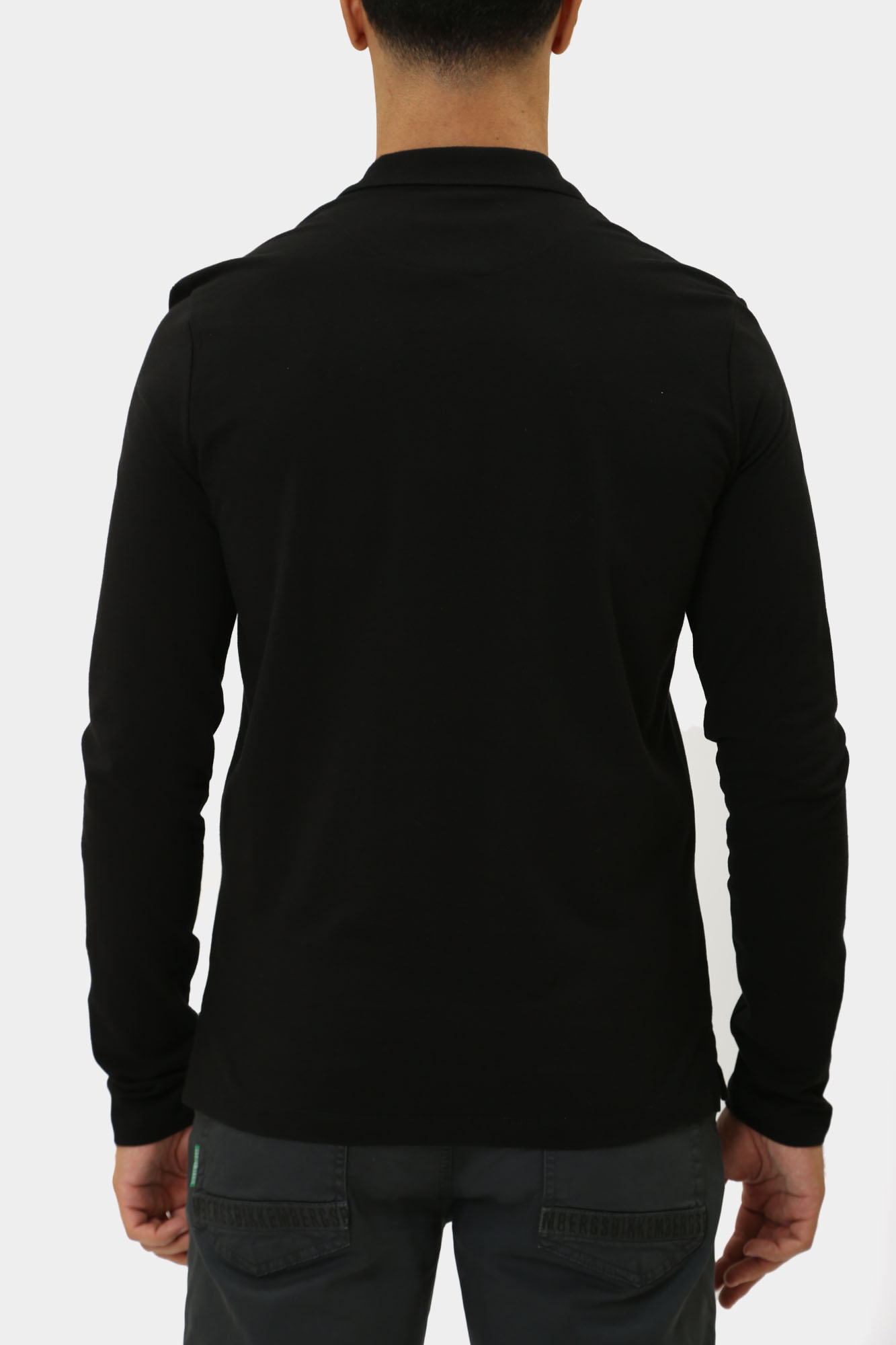 PBMT0418 Поло с длинным рукавом Bikkembergs Черный
