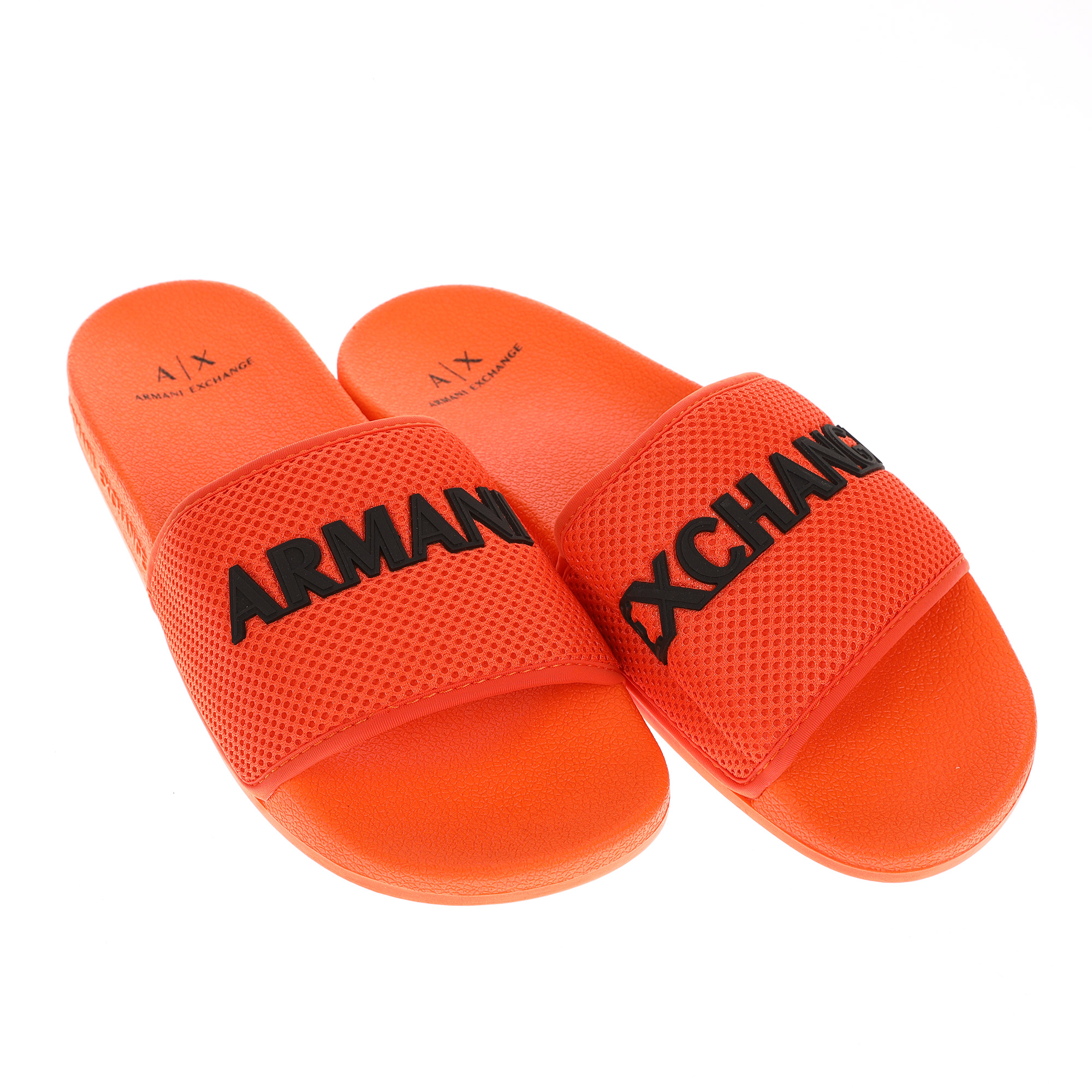 XUP001_XV087_M611_ORANGE+BLACK Шлепанцы Armani Exchange Оранжевый