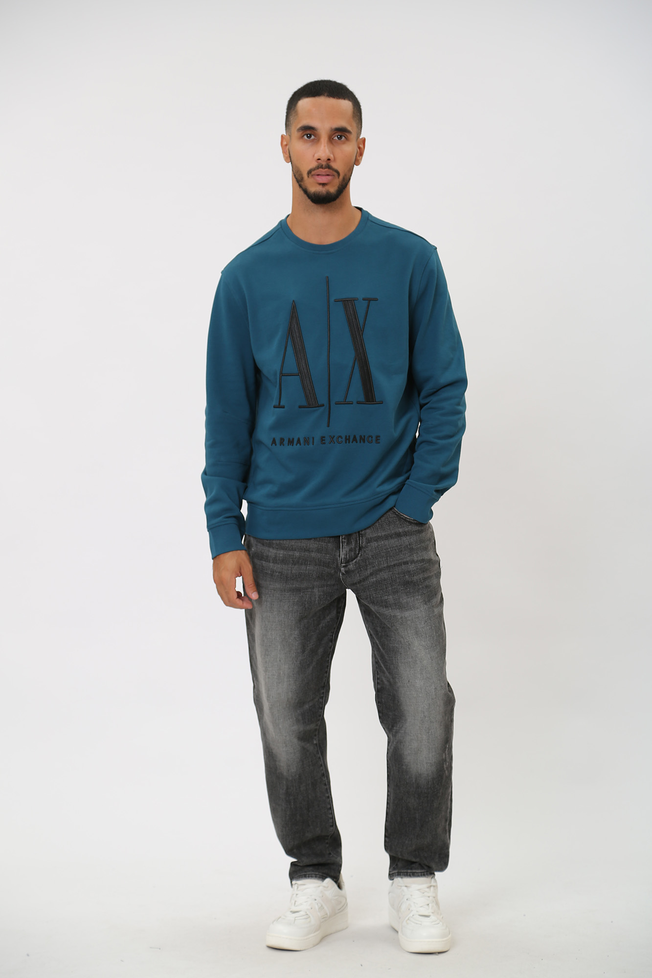 8NZMPA_ZJ1ZZ Свитшот  Armani Exchange Голубой