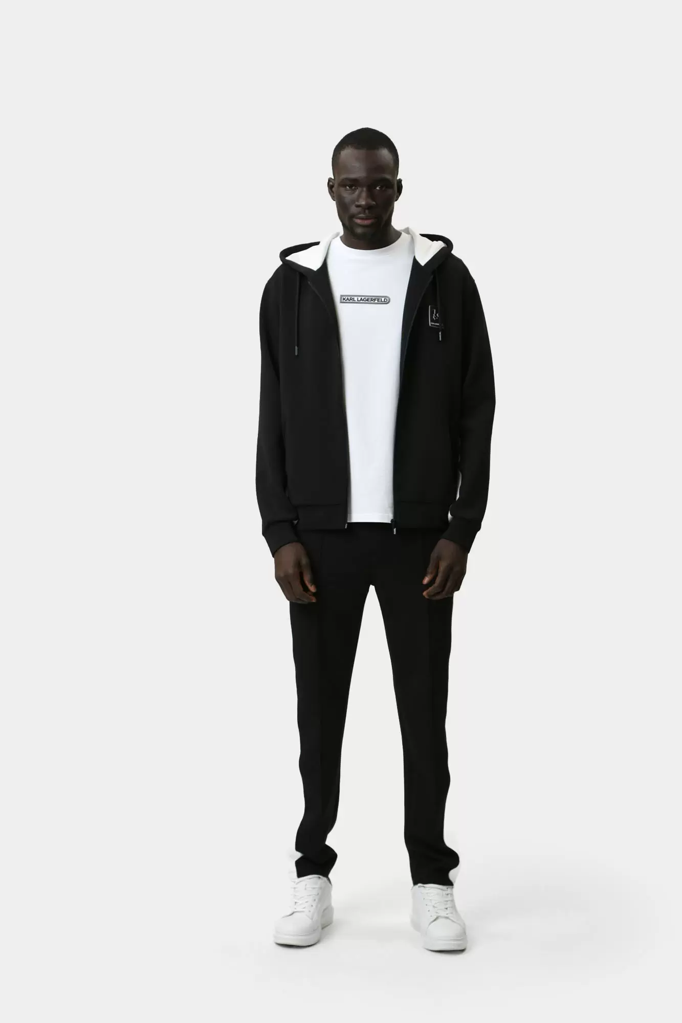 544902_705016 Толстовка с капюшоном Karl Lagerfeld Черный