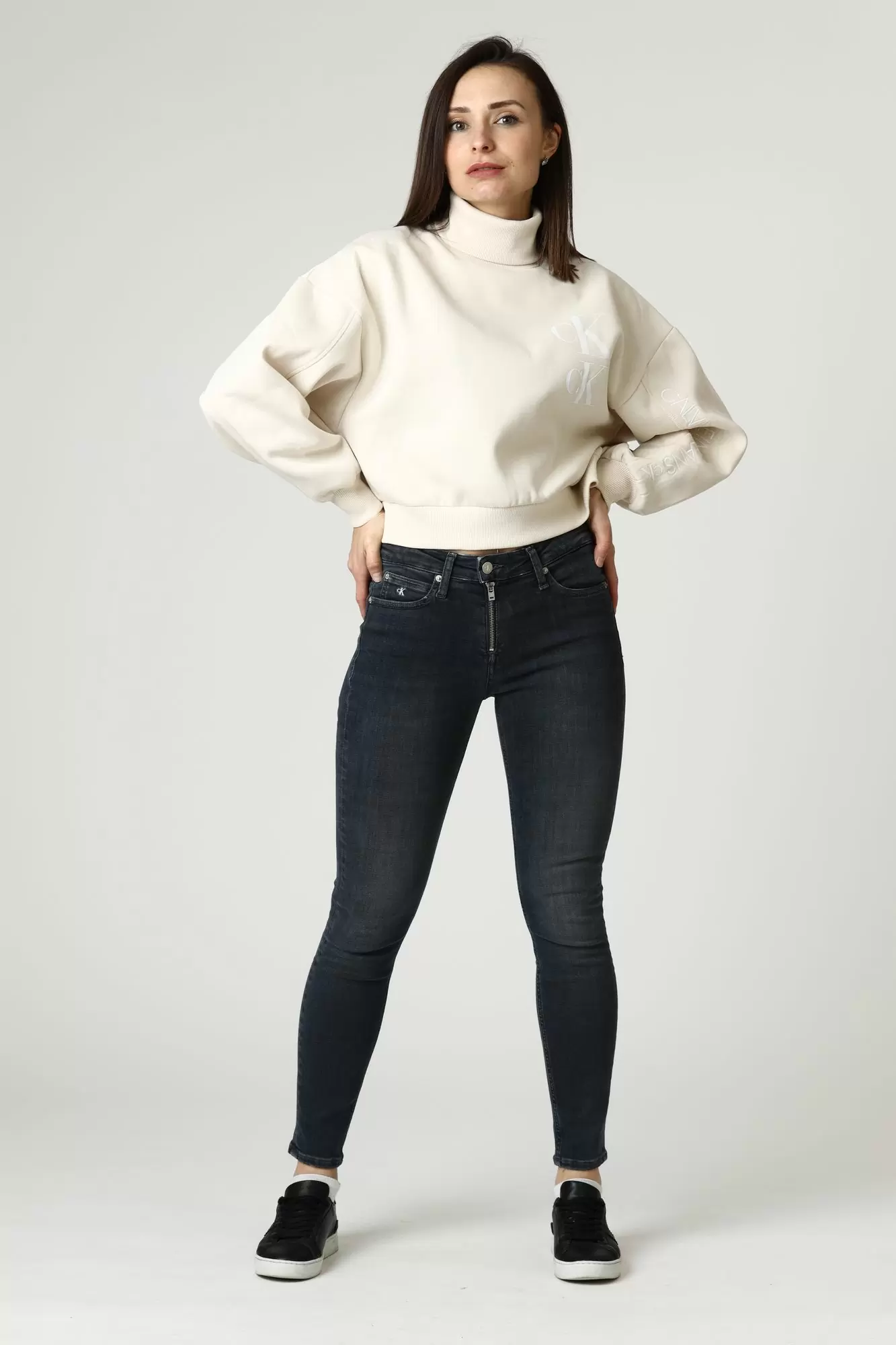 J20J214531_ джинсы mid rise skinny calvin klein jeans 