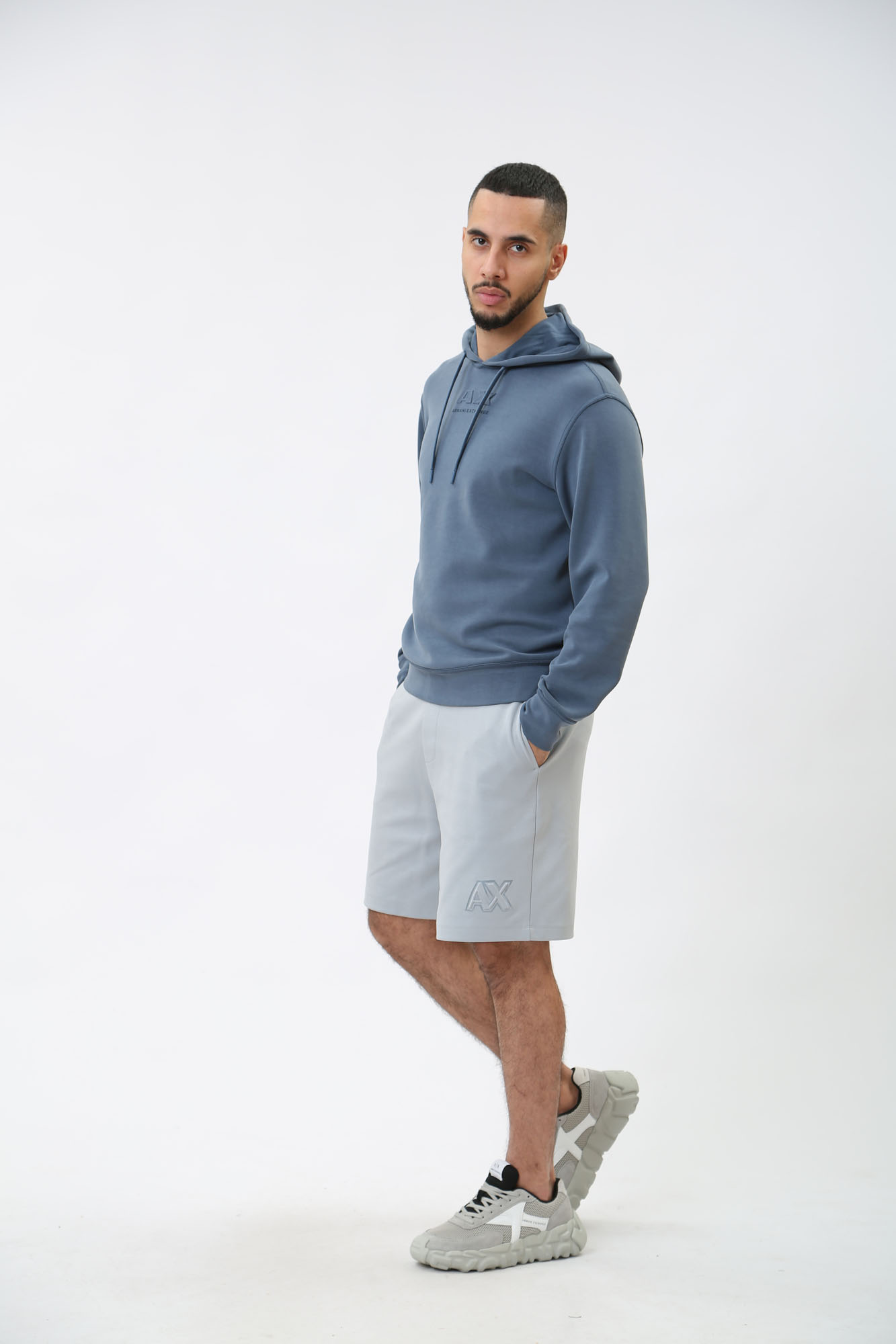 3DZMAB_ZJUBZ Худи Armani Exchange Синий