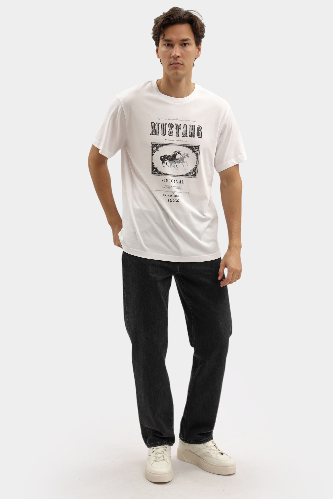 1016864 Футболка Mustang Белый