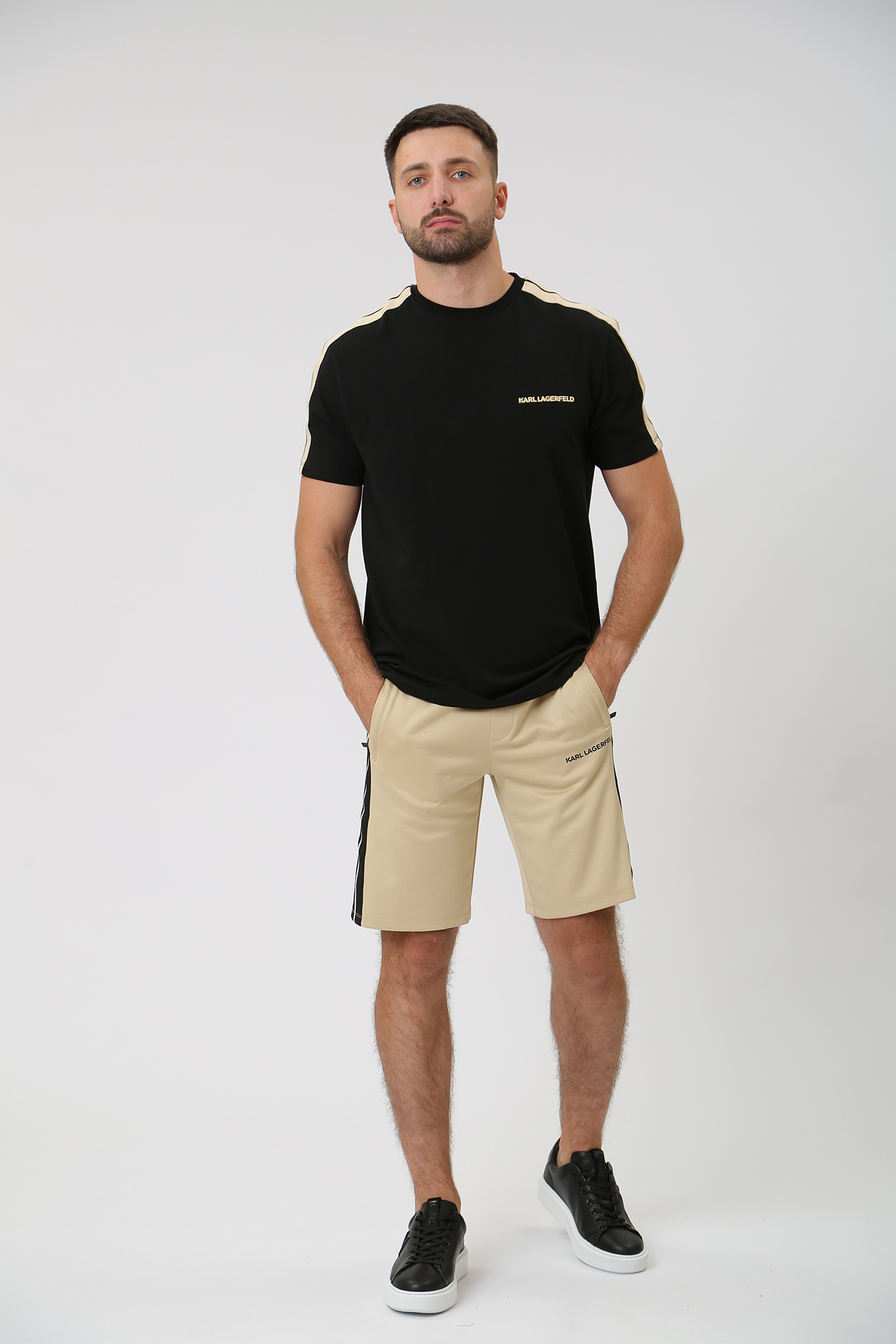 533905_705408 Шорты трикотажные Karl Lagerfeld Бежевый