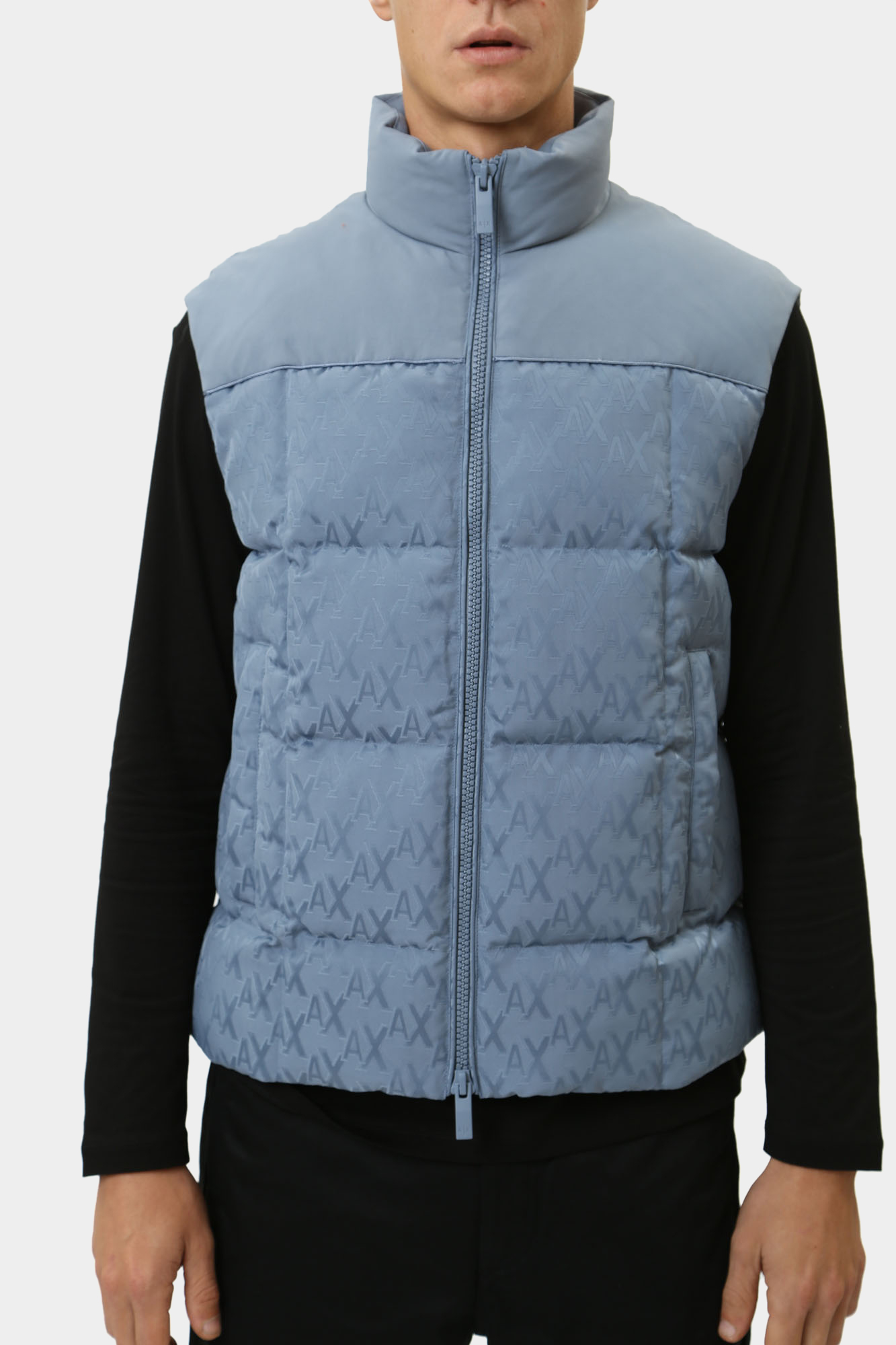 6DZQL1_ZN5GZ Жилет пуховый Armani Exchange Голубой
