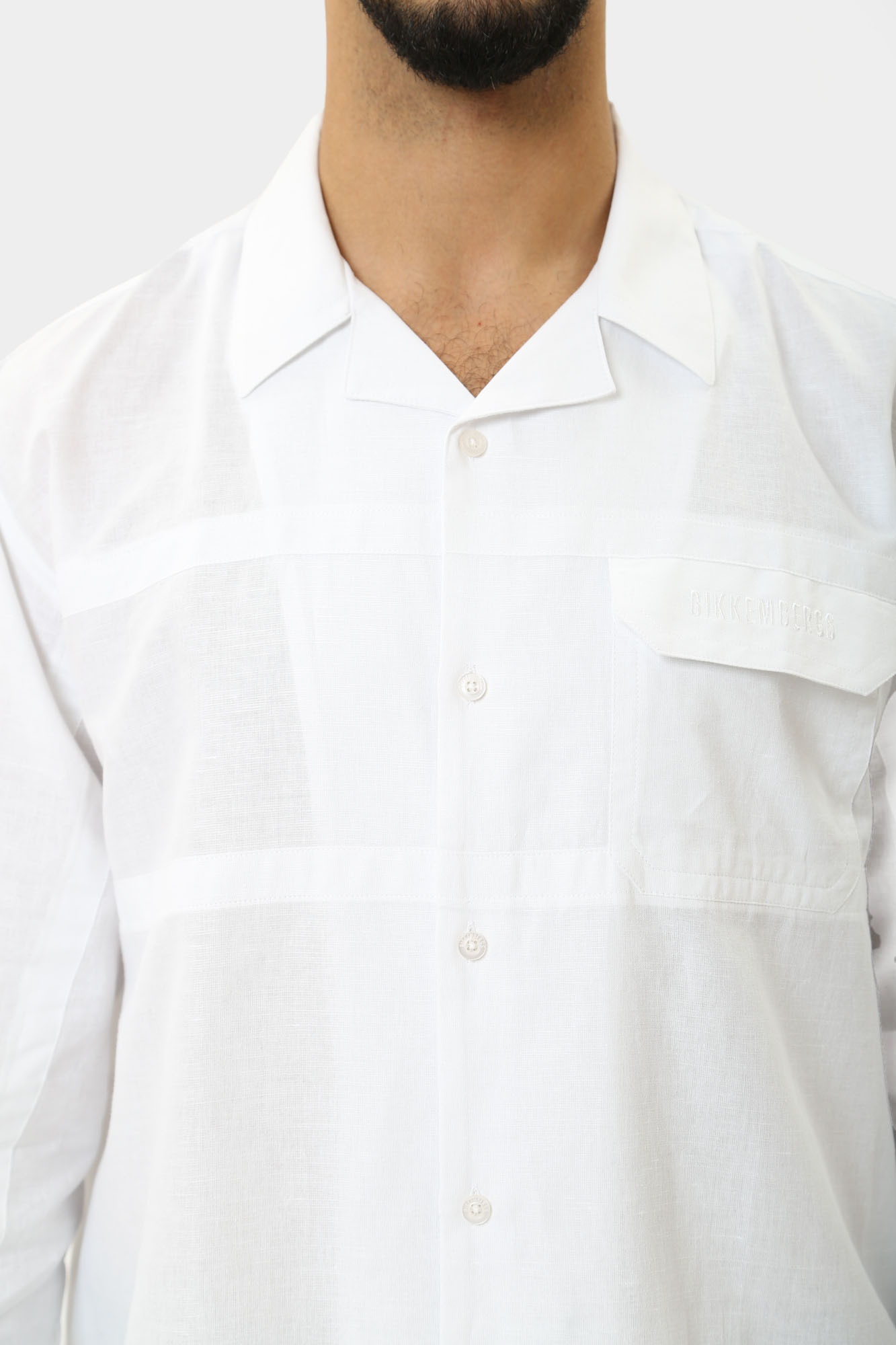 BMS0190 Рубашка Bikkembergs Белый