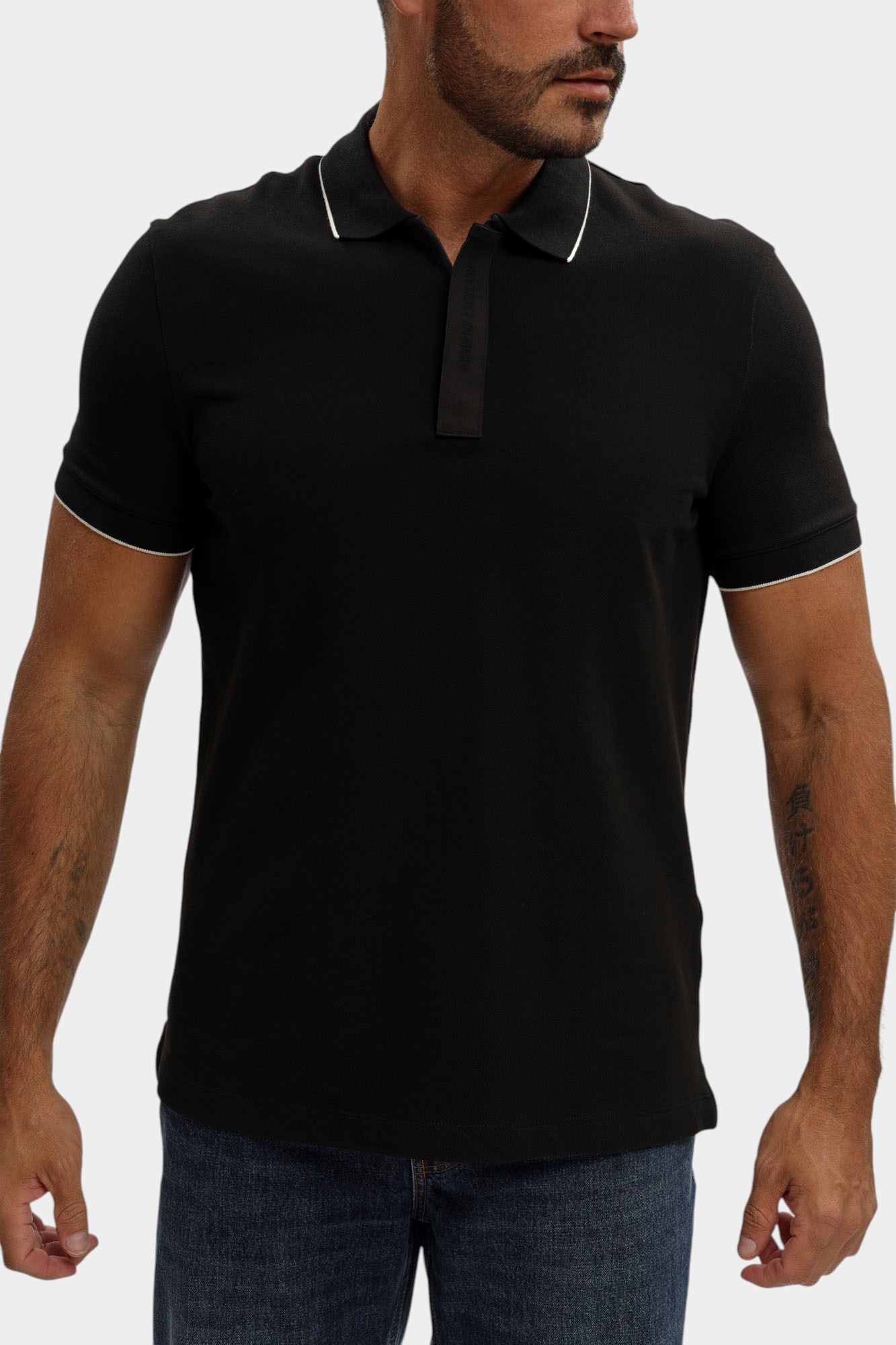 XM001285_AF10366 Поло Armani Exchange Черный