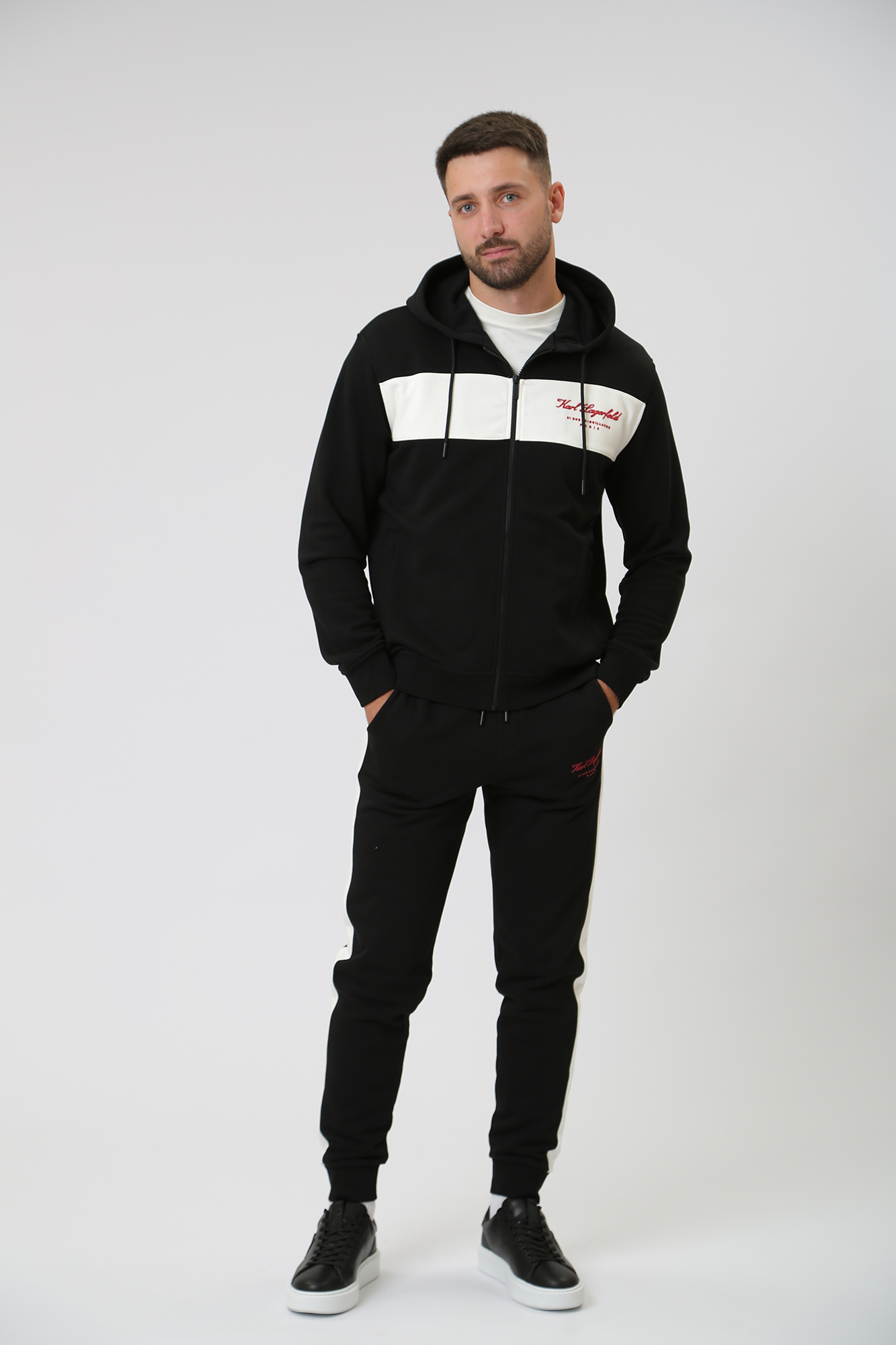 534910_705428 Толстовка с капюшоном Karl Lagerfeld Черный