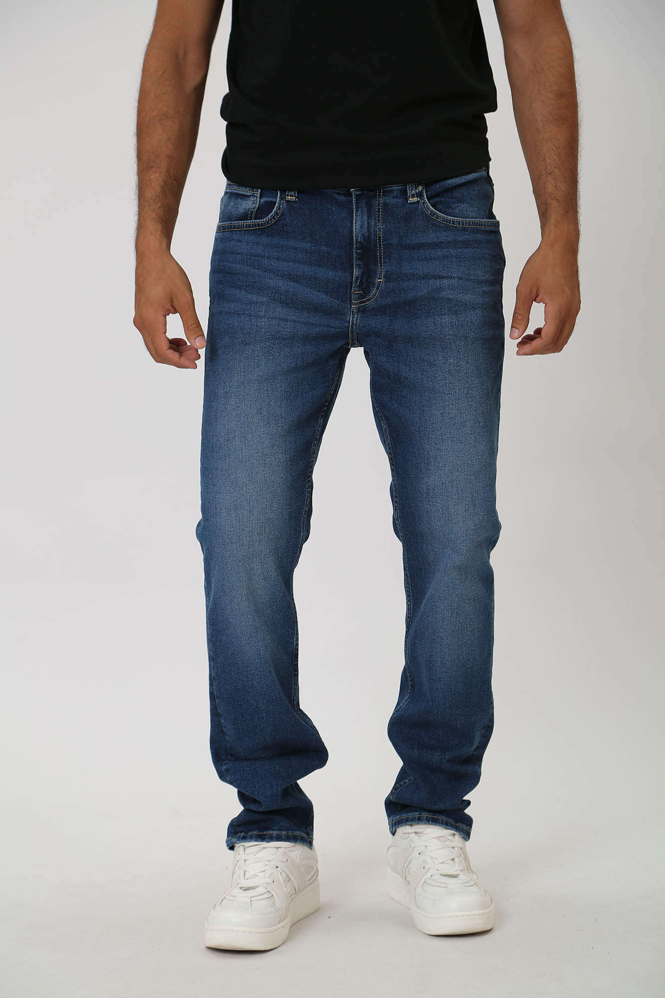 1013708-5000 Брюки джинсовые Mustang Синий