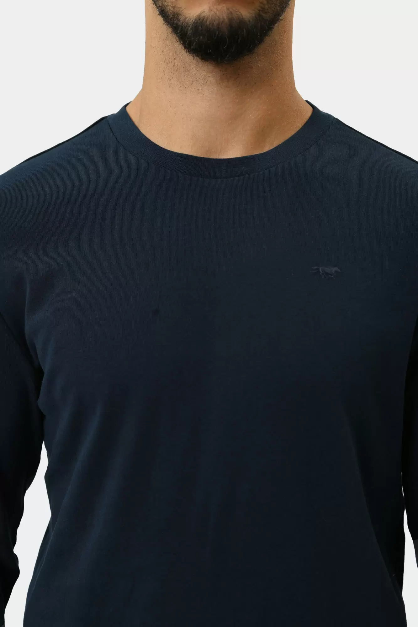 1015674 Лонгслив Mustang Синий